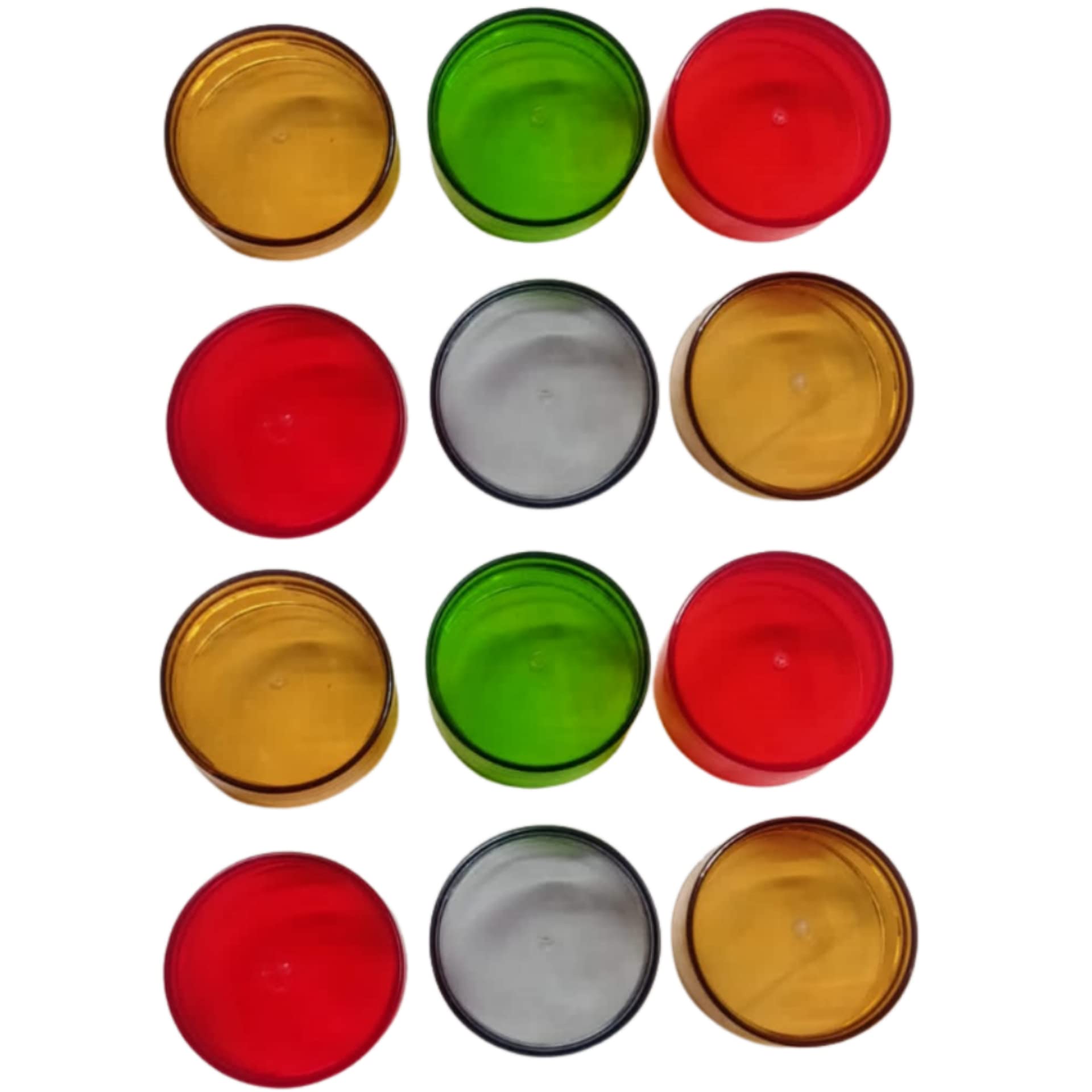 12pcs Multicolor Glass Water Bottle Caps - Beauty Tool for Skincare, Travel & Gym Hydration