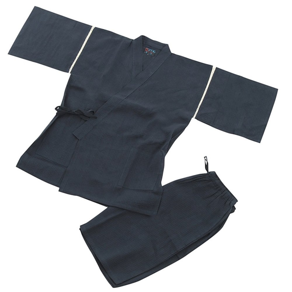 Original Japanese Men's 100% Cotton Jimbei Set - Cool Summer Kimono with Traditional Print - Loungewear, Festival Outfit & Home Wear for Comfort