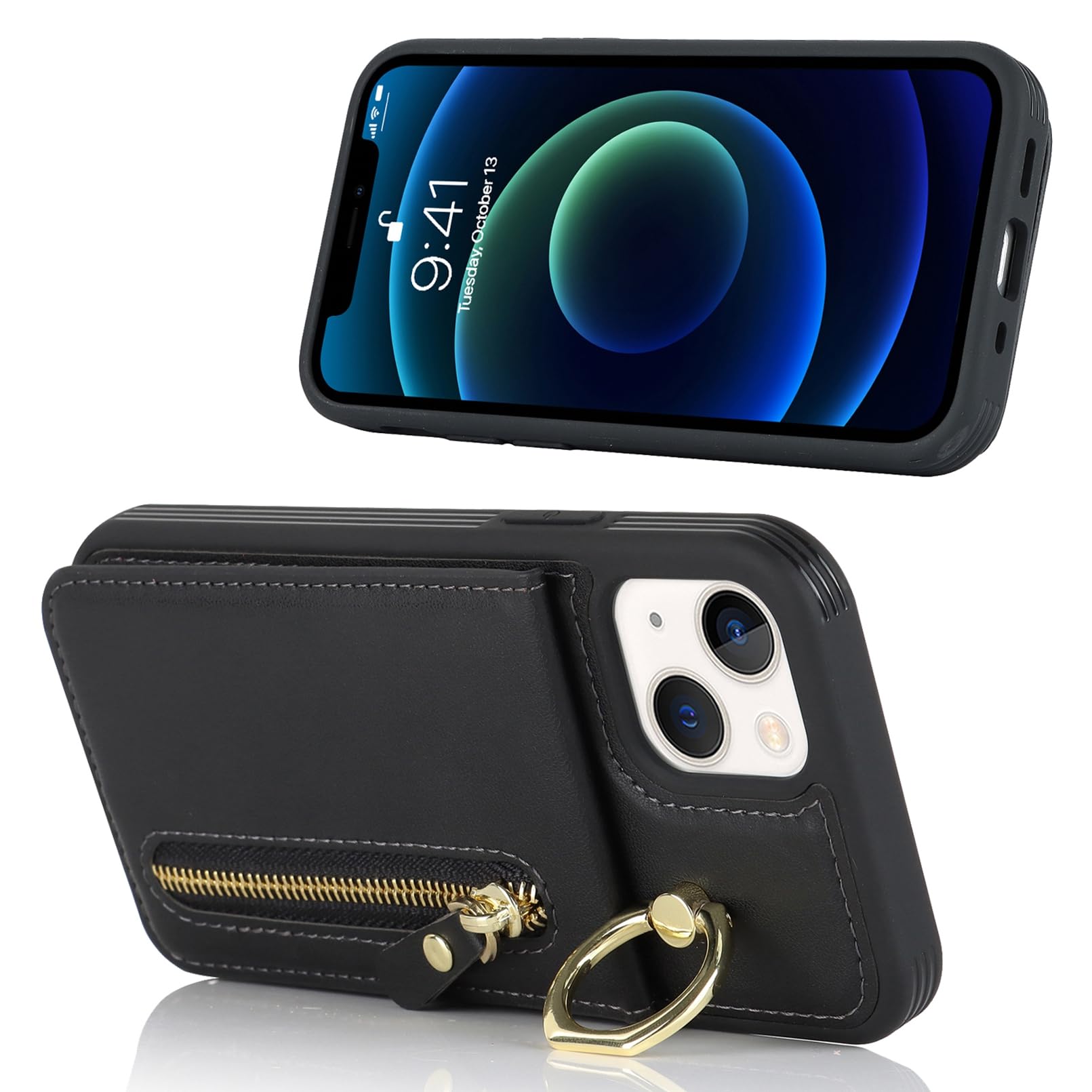 Premium Leather Wallet Case for iPhone 13 Mini (5.4