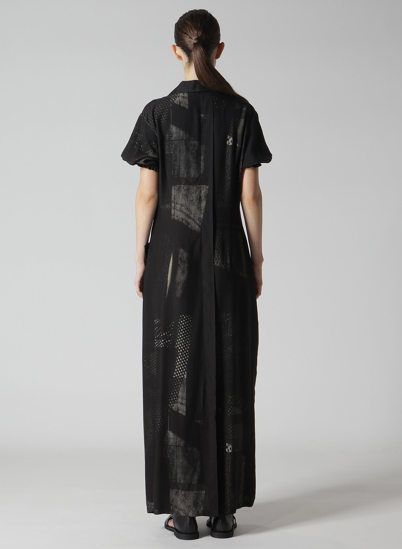 CU/DUNGAREE Twill Dark Neon Print Left Side Gathered Dress - Stylish Women's Fashion for Casual Outings, Parties & Summer Events