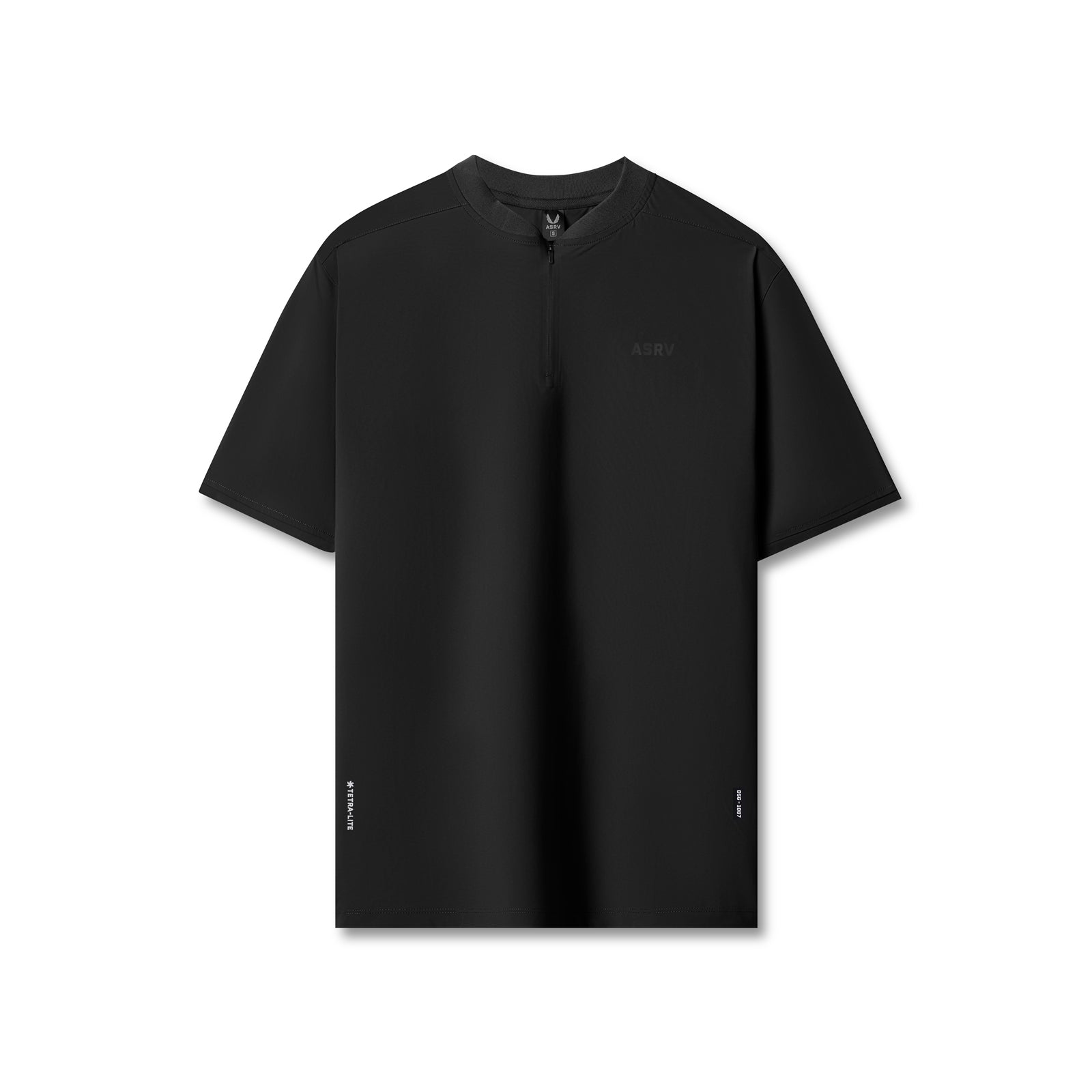 ASRV Tetra Lite Ice Zip Tee - Men's Performance Cooling Workout Shirt with Moisture Wicking Technology for Running, Gym & Outdoor Activities