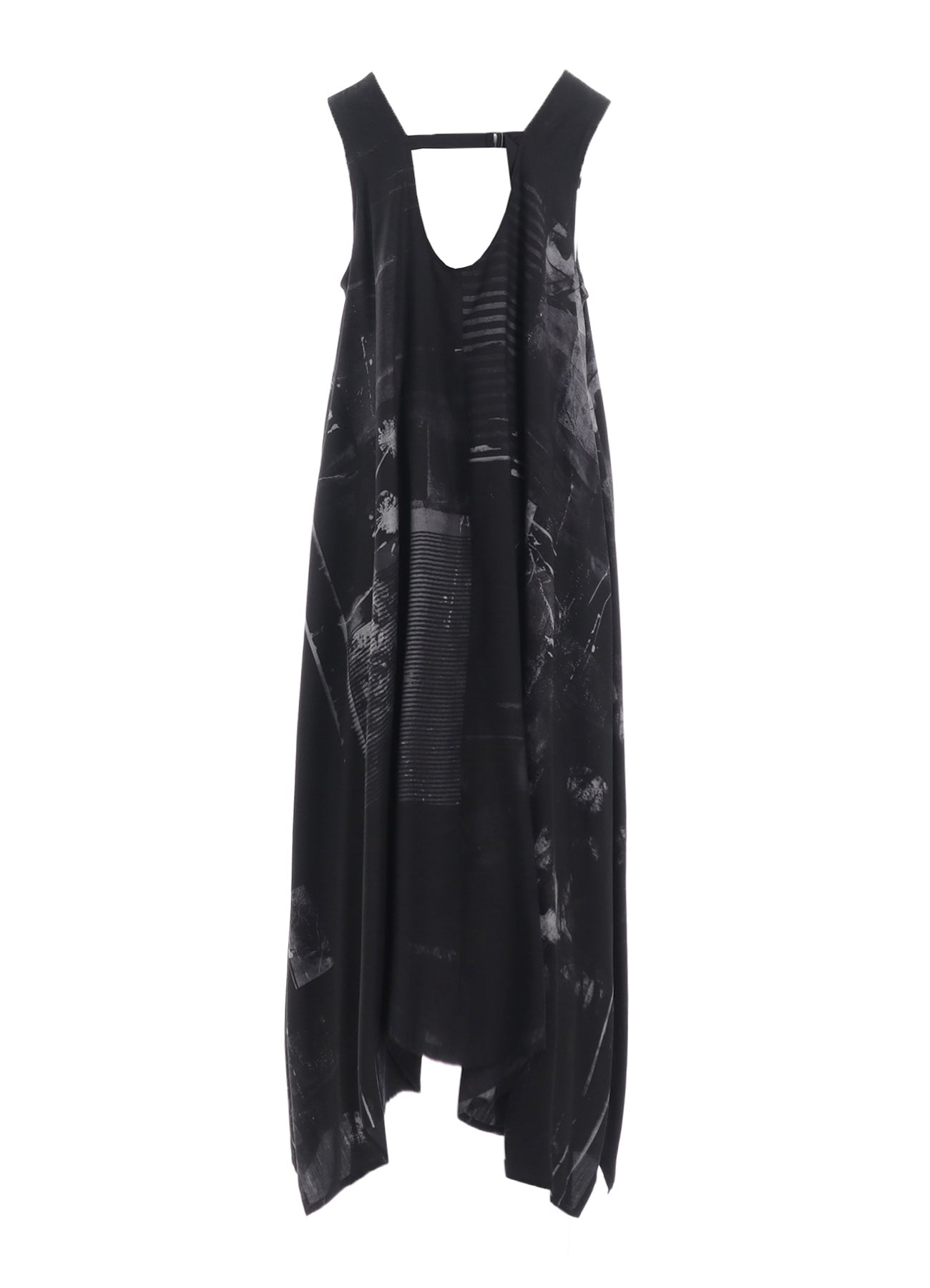 Cupro Blurry Flower Print Belted Tent Dress - Elegant Boho Chic Flowy Maxi Dress for Women | Perfect for Summer, Beach, and Casual Outings