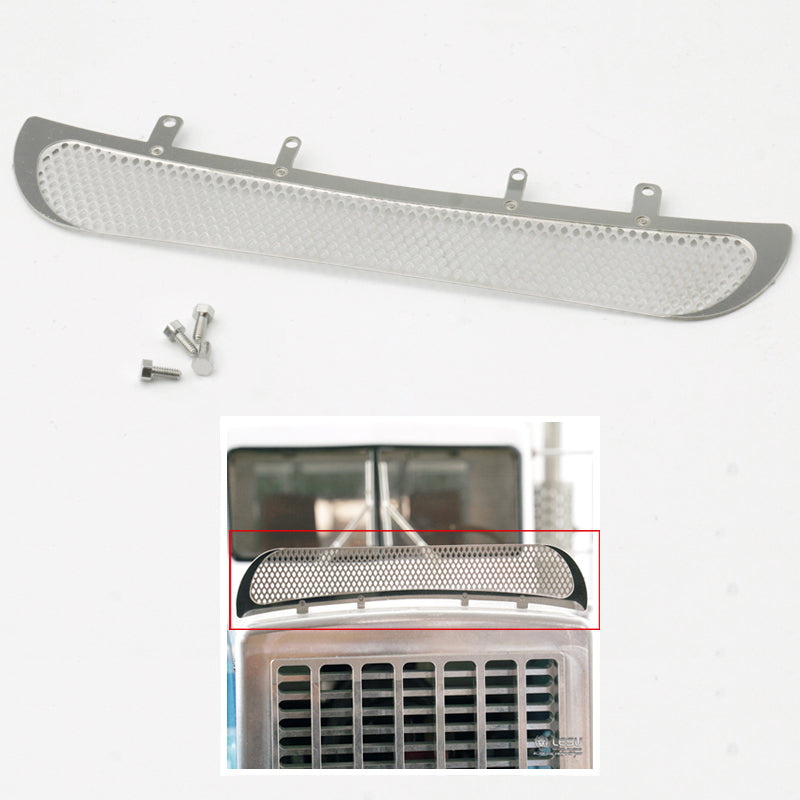LESU 1/14 Scale Metal Front Windshield Net for Tamiya King RC Tractor Truck - DIY Replacement Part for Radio Control Vehicles - Perfect for Off-Road Racing and Scale Model Customization