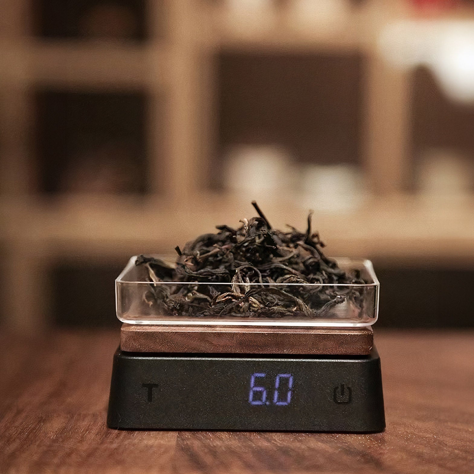 Premium Solid Wood Digital Kitchen Scale for Precise Tea & Coffee Brewing - Perfect for Home Baristas & Gourmet Cooking