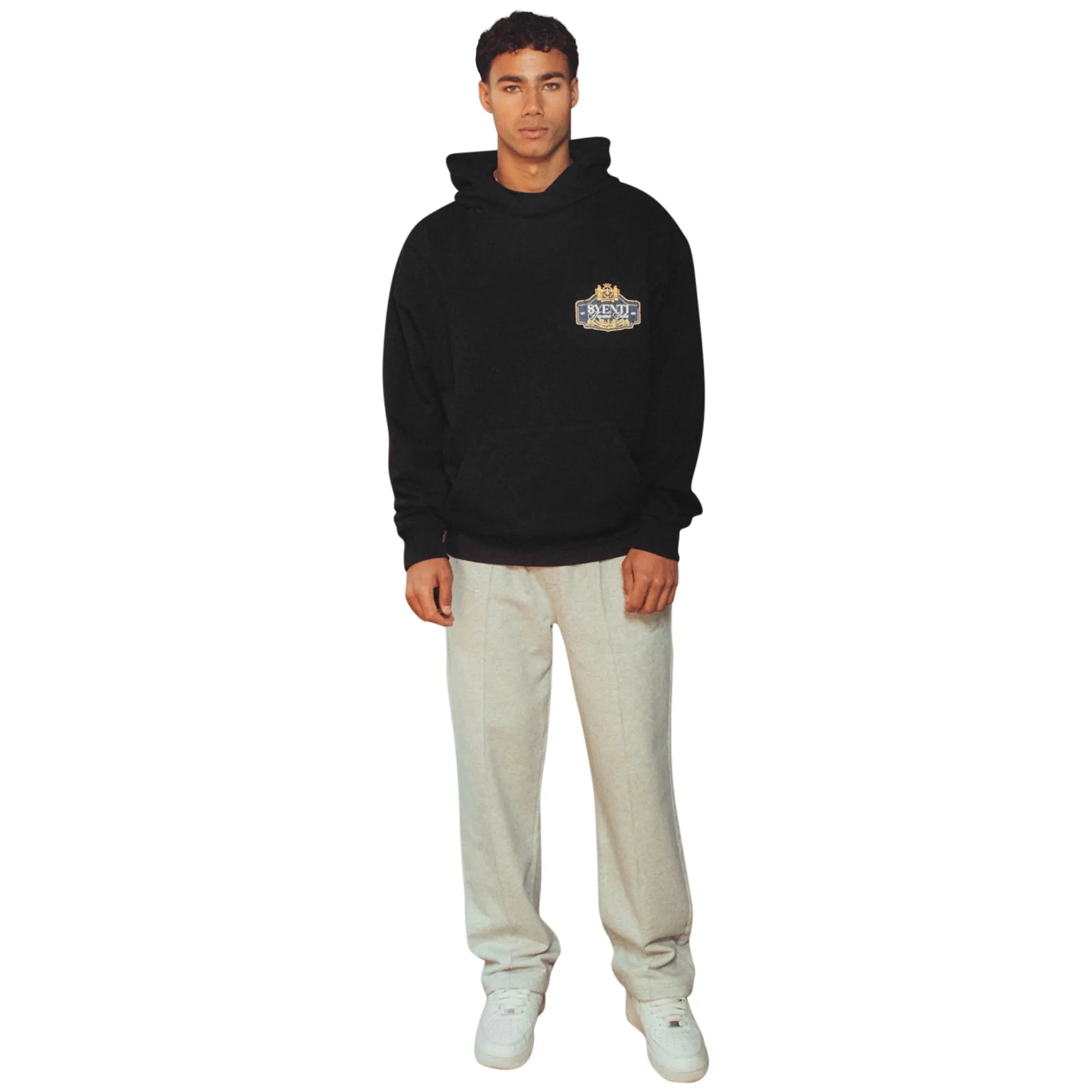 Syenti Boncheros Black Hoodie for Men & Women - Stylish & Comfortable Pullover Hooded Sweatshirt - Perfect for Casual Wear, Gym, and Outdoor Activities