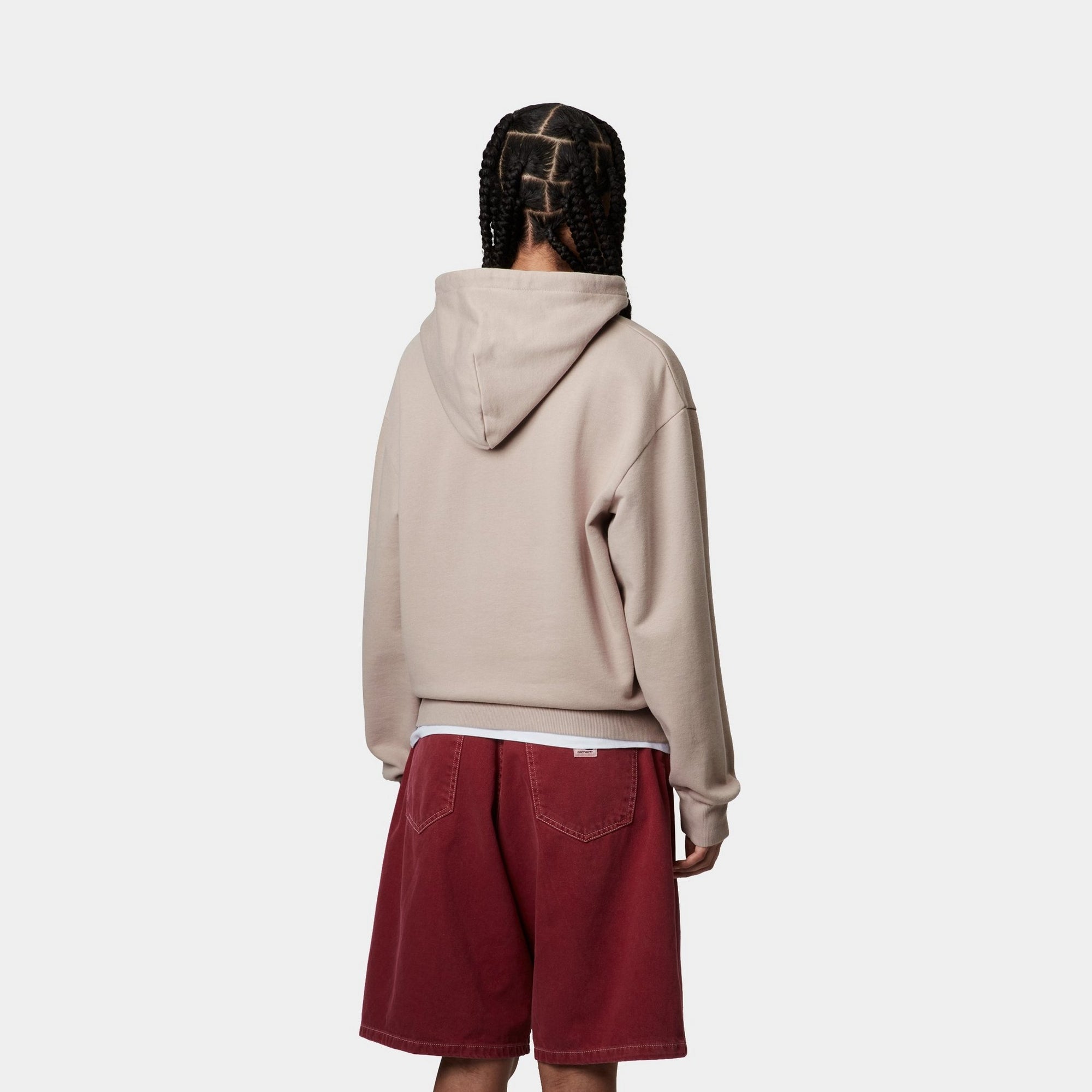 Casey Hooded Sweatshirt for Women - Soft Cotton Pullover in Dusky Beige | Perfect for Casual Wear, Lounge & Outdoor Activities