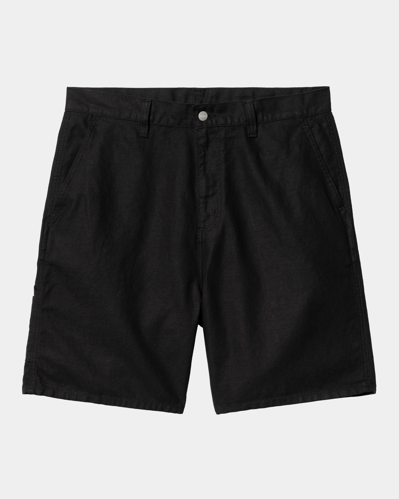 Walter Linen Single Knee Shorts for Men - Breathable Summer Casual Shorts | Black | Perfect for Beach, Gym, and Outdoor Activities