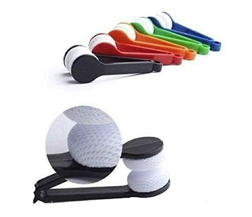 5-Pack Mini Sunglass Cleaner Kit - Soft Microfiber Cloth & Brush for Glasses, Eyeglasses, Spectacles - Perfect for Travel, Office, and Daily Lens Cleaning