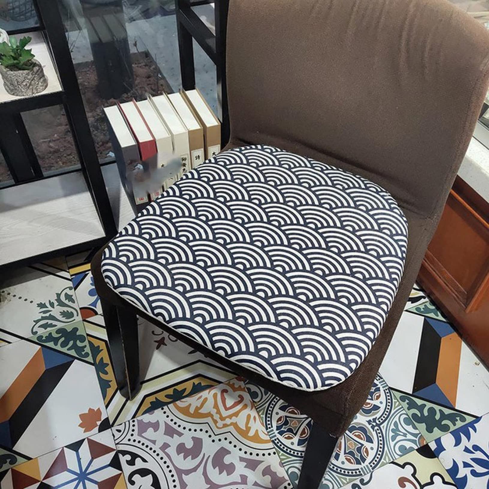 Thick Non-Slip Kitchen Chair Cushion with Ties - Comfortable Office & Patio Seat Pad for Dining, Working & Outdoor Relaxation