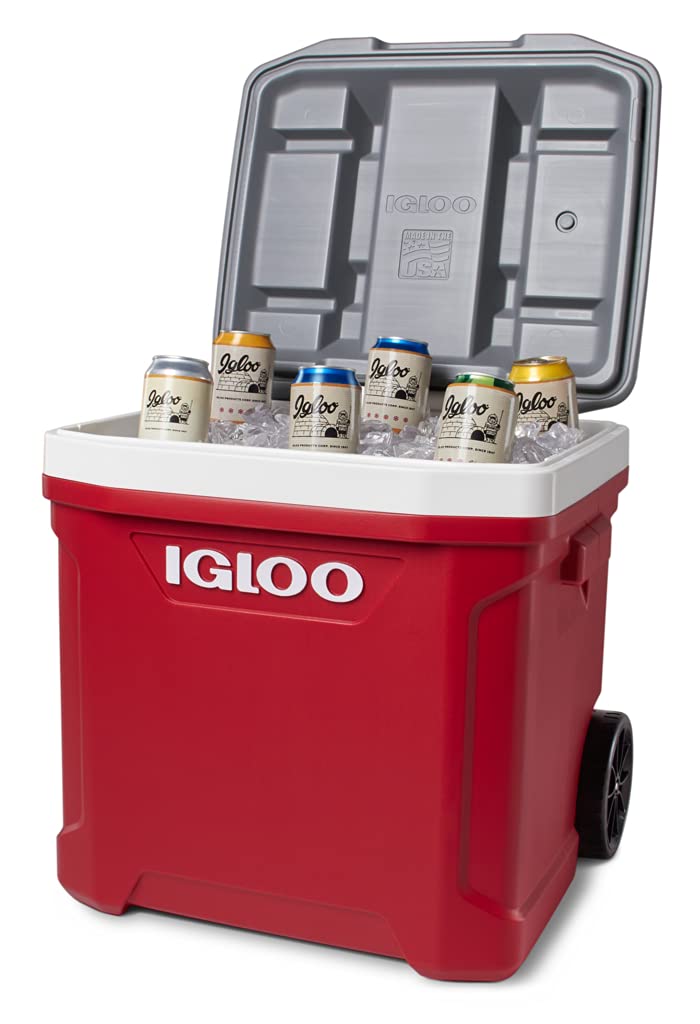 IGLOO Outdoor Latitude Cool Box - Premium Portable Cooler for Camping, Picnics & Beach Trips - Keeps Food & Drinks Cold for Hours - Perfect for Outdoor Adventures & Tailgating
