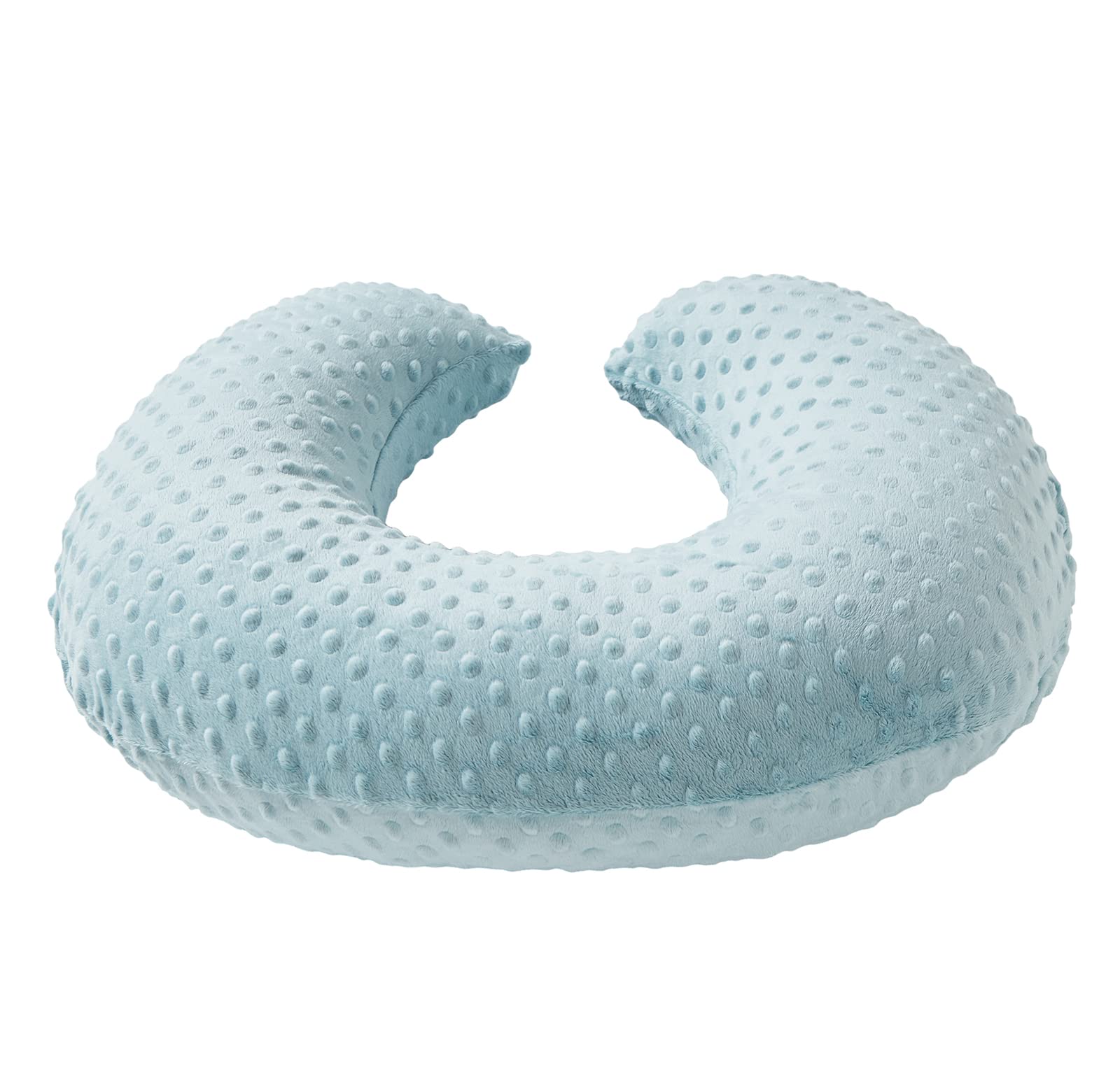 **Minky Dots Nursing Pillow Cover - Ultra Soft, Breathable Breastfeeding Pillow Slipcover for Baby Boy & Girl - Fits Most Nursing Pillows - Cloud Blue - Perfect for Comfortable Feeding & Cuddle Time**