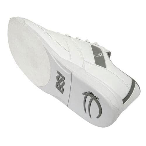 BSI Men's #580 White & Grey Bowling Shoes - Lightweight & Comfortable for League Play & Casual Bowling