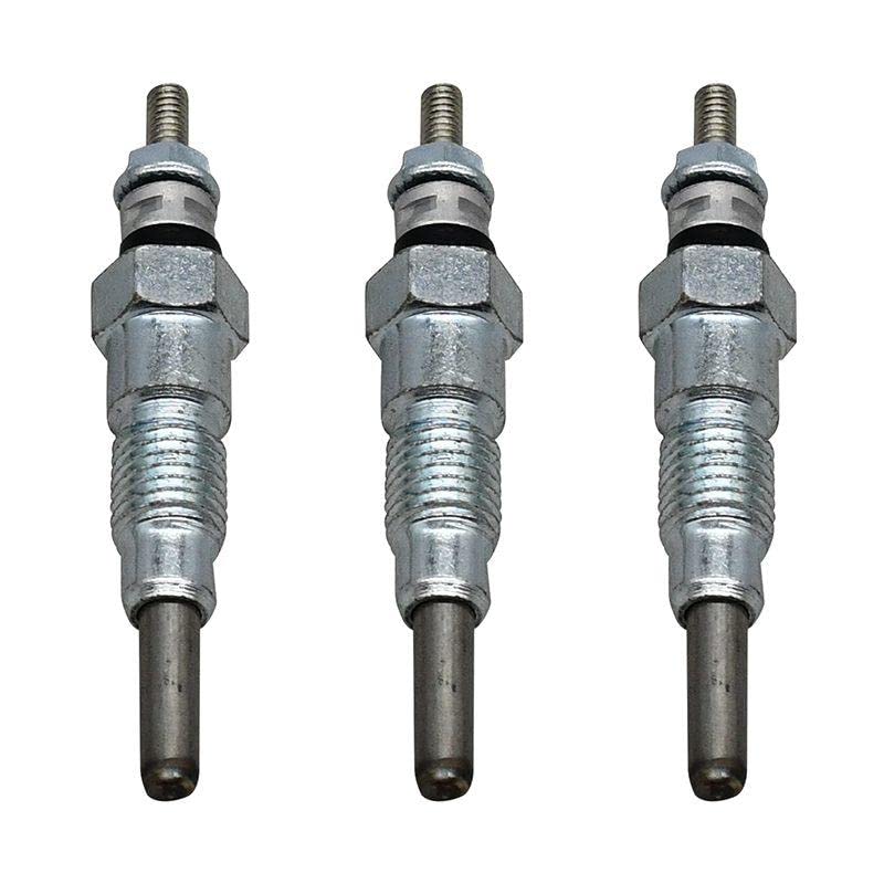 Kubota Engine Glow Plugs 3PCS - Compatible with D650, D750, D850, D950, D1102, D1302, D1402, D1402-DI Models - OEM 15951-65510, 1595165510, 15951-65512 - Perfect for Cold Weather Starting & Engine Maintenance