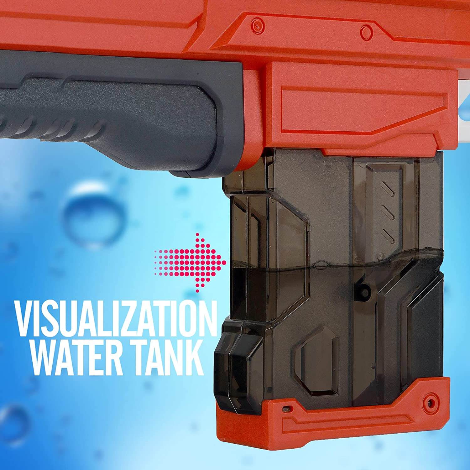 996 Electric Water Suction High Pressure Water Gun - Long Distance Outdoor Water Blaster for Kids & Adults - Perfect for Summer Backyard Fun, Pool Parties, and Water Fights