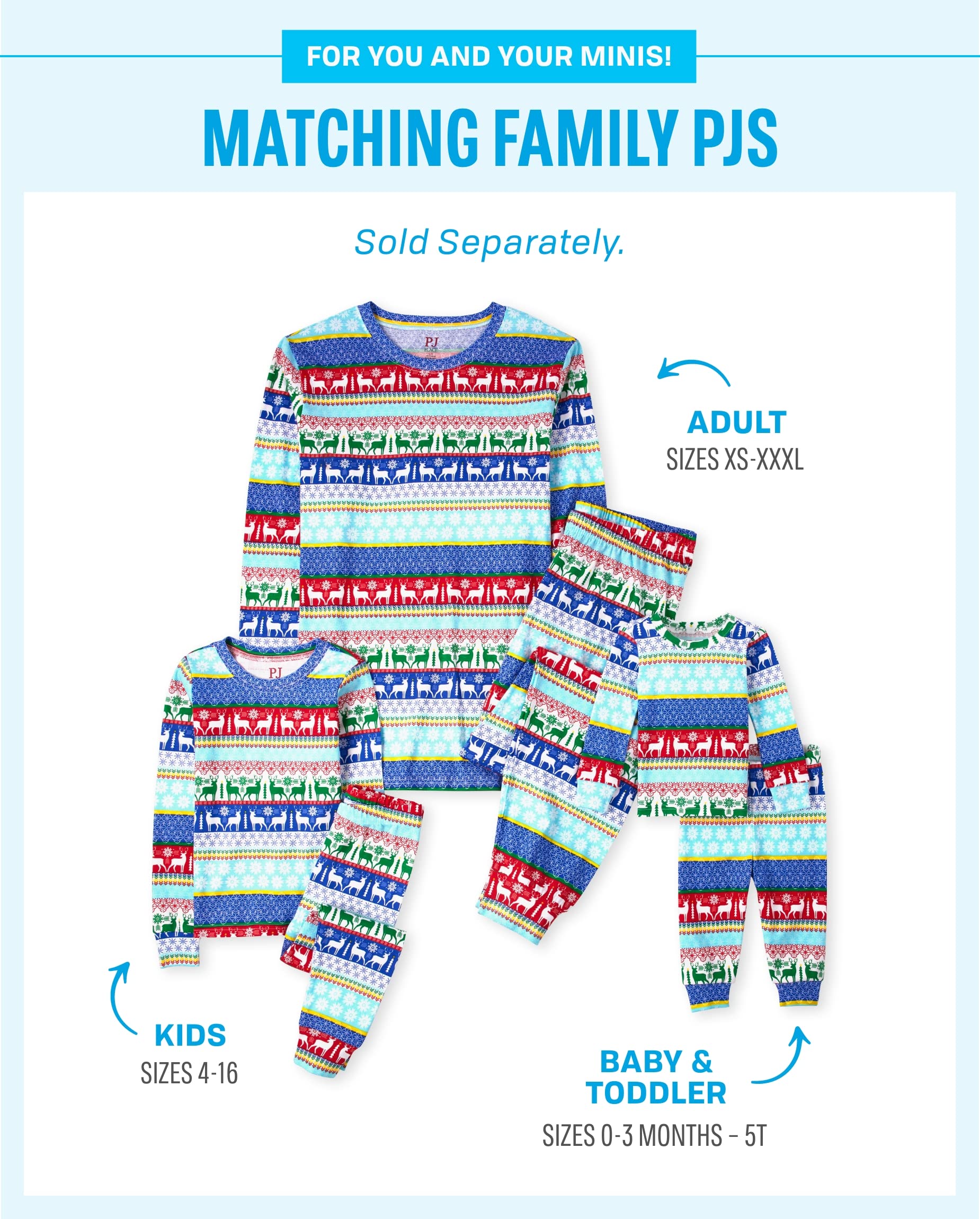 Kids' Christmas Pajama Sets - Family Matching Cotton PJs for Holiday Photos