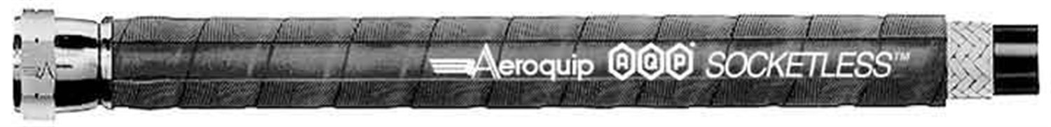 Aeroquip FCN1025 AQP Socketless Hose 25ft -10AN Size 0.63in ID 0.91in OD 250PSI for Hydraulic Systems | Fuel Transfer | Industrial Applications | Automotive & Marine Use