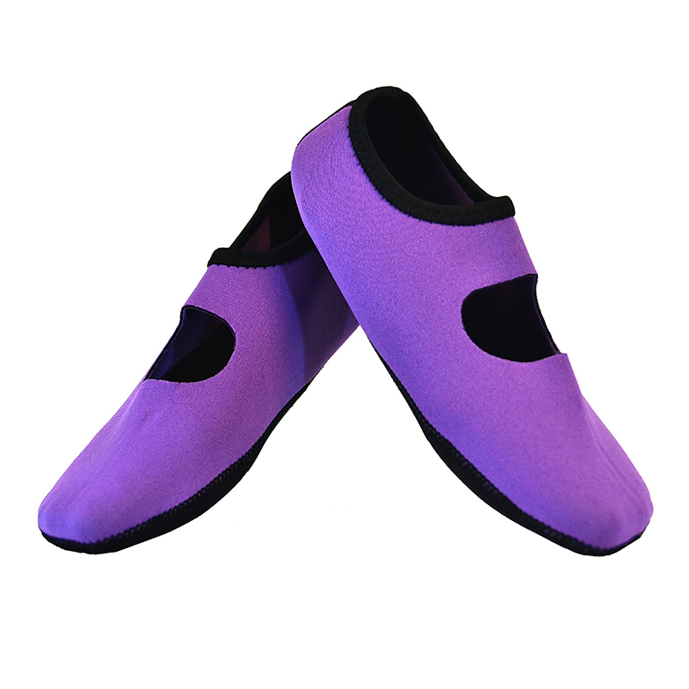 Nufoot Women's Foldable Mary Jane Flats - Flexible & Comfortable Shoes for Travel, Exercise, Yoga, Dance | Indoor Slippers & Lightweight Walking Shoes | Perfect for Home, Gym, Studio & Casual Wear