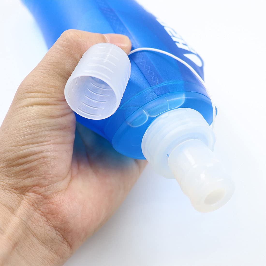 Collapsible Water Bottle 500ml - BPA-Free Foldable Flask for Running, Hiking, Cycling - Travel & Outdoor Use