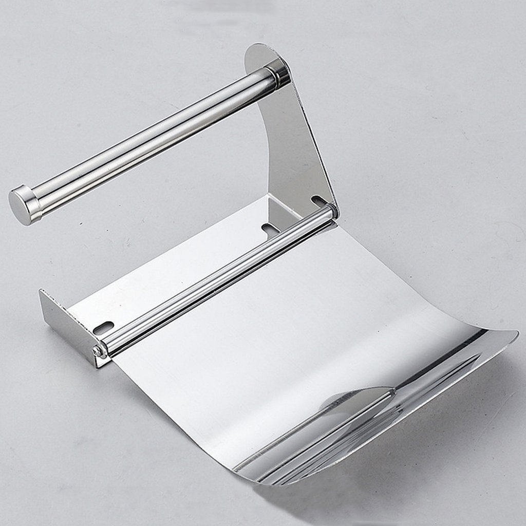 Stainless Steel Toilet Tissue Paper Holder - Modern Bathroom Accessory for Home & Office | Durable & Rust-Proof Design | Made in India