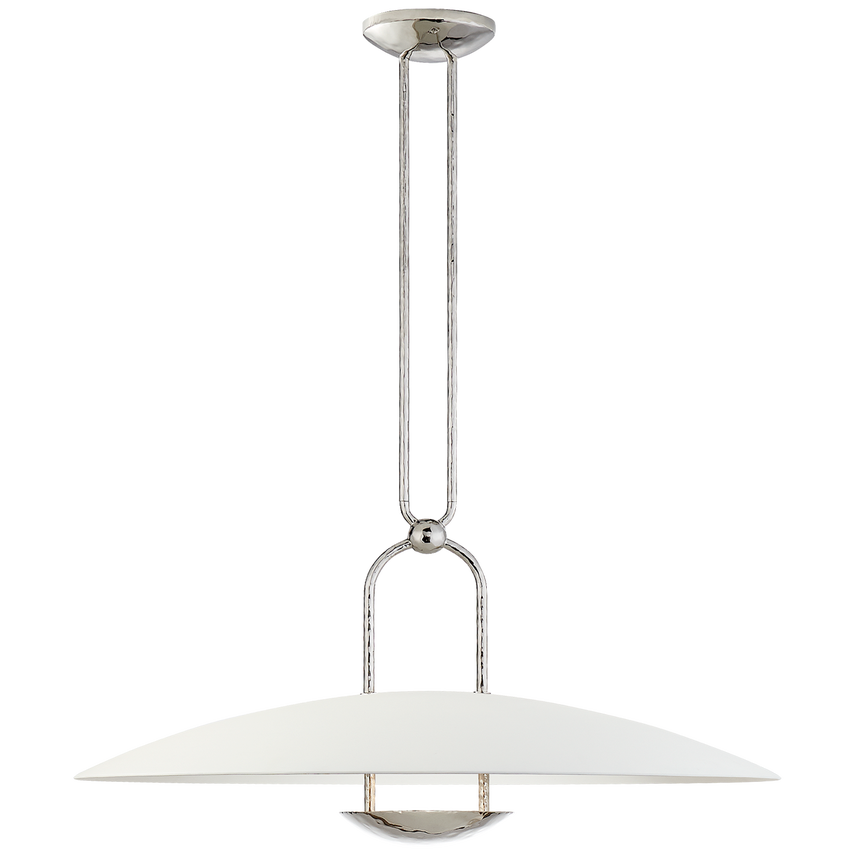 Aria Large Sculpted Pendant Light Fixture - Modern Glass Chandelier for Dining Room, Living Room & Bedroom Lighting Decor
