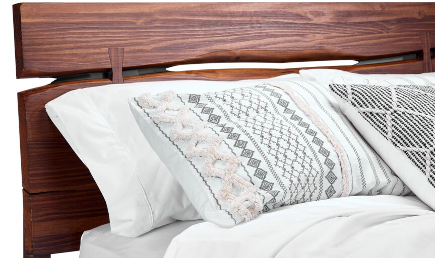 Camila 3-Piece King Bed Set in Rustic Brown Finish - Perfect for Farmhouse, Rustic & Traditional Bedroom Decor