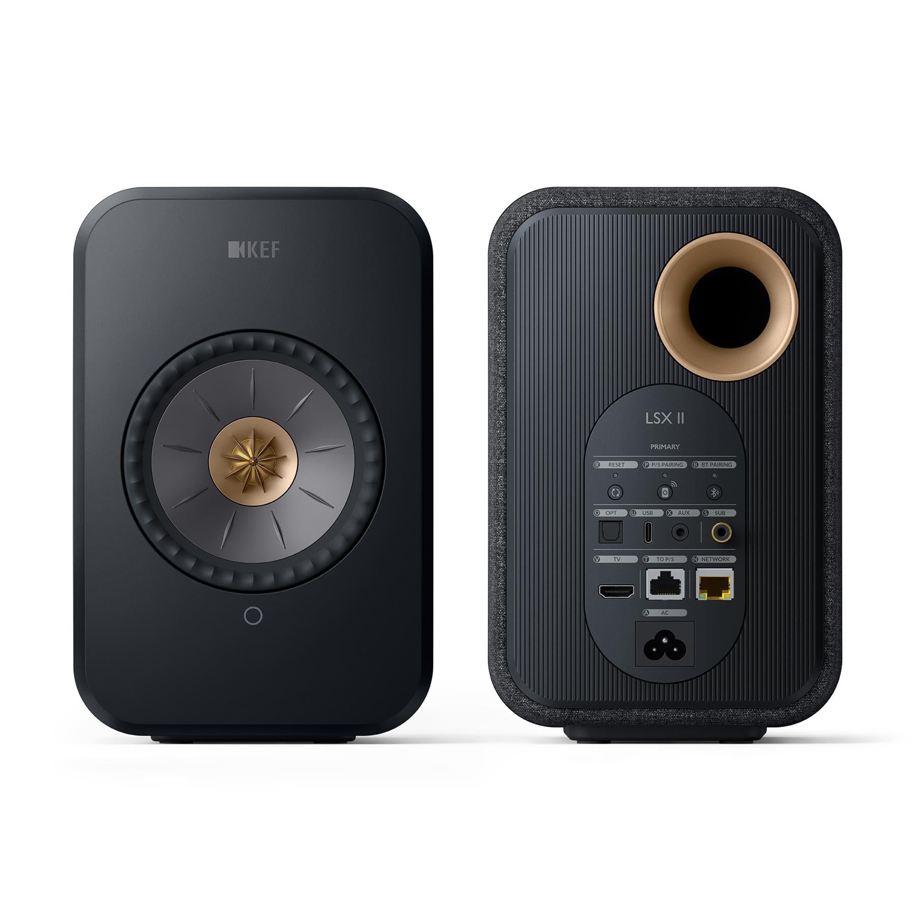 KEF LSX II Wireless HiFi Speakers - Premium Bluetooth Bookshelf Speakers with High Resolution Audio for Home Theater & Music Listening