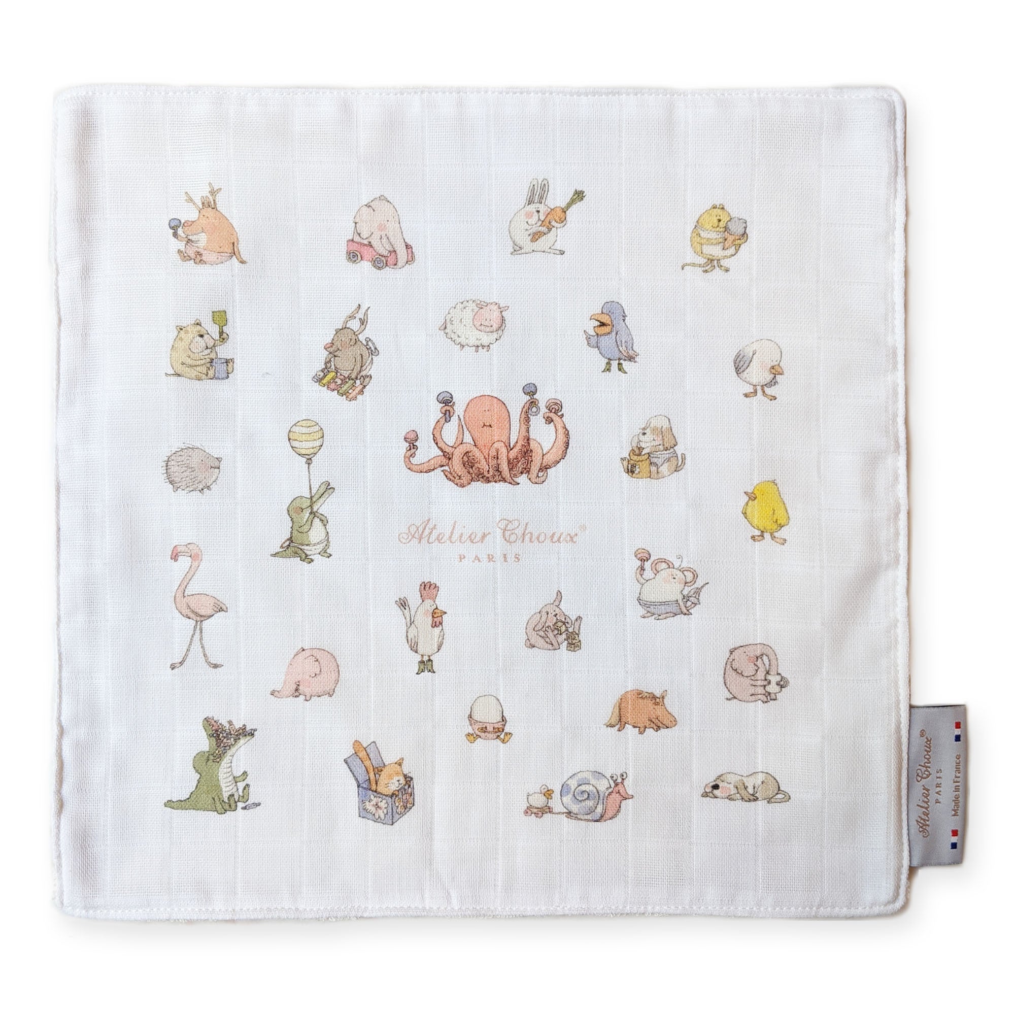 Atelier Choux Mini Towel for Babies - Soft & Absorbent Baby Washcloths - Perfect for Bath Time, Diaper Changes & Gentle Skin Care