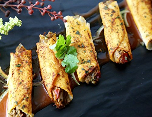 Bulk Beef Barbacoa Taquitos for Catering & Events - Premium Frozen Beef Appetizers (8 Trays) - Perfect for Parties, Weddings & Office Gatherings