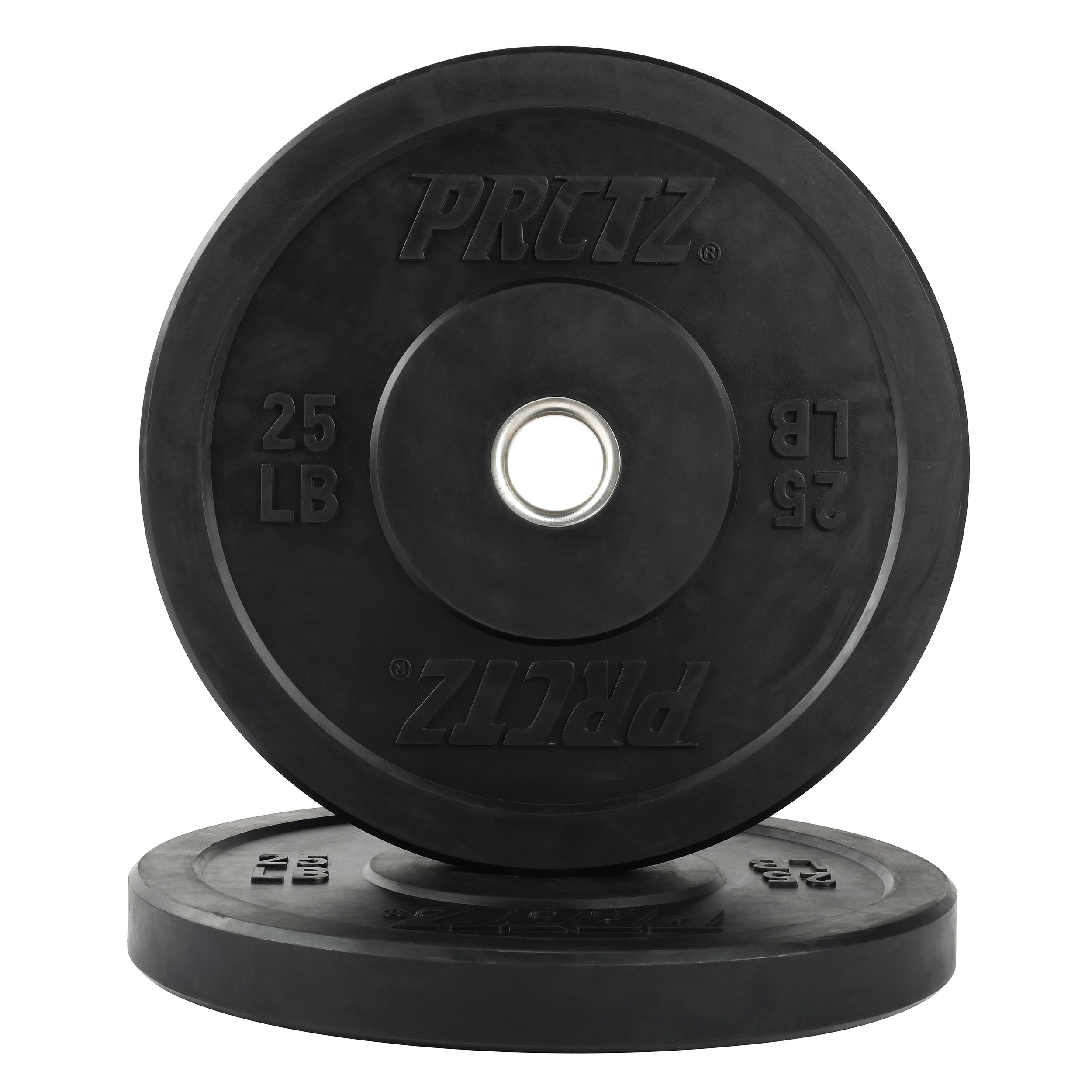 PRCTZ 160 lb Rubber Bumper Weight Plate Set - 2