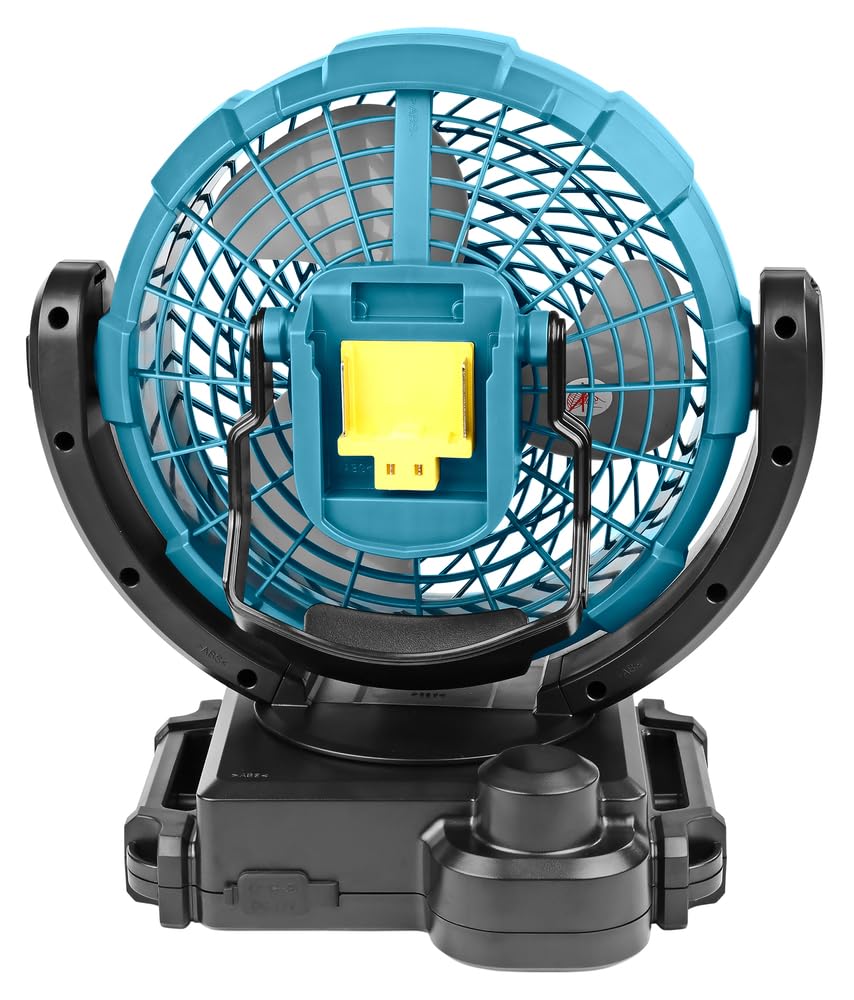 18CM 18V/14.4V Cordless Fan with Swing Function & Timer - Perfect for Home, Office, and Outdoor Use