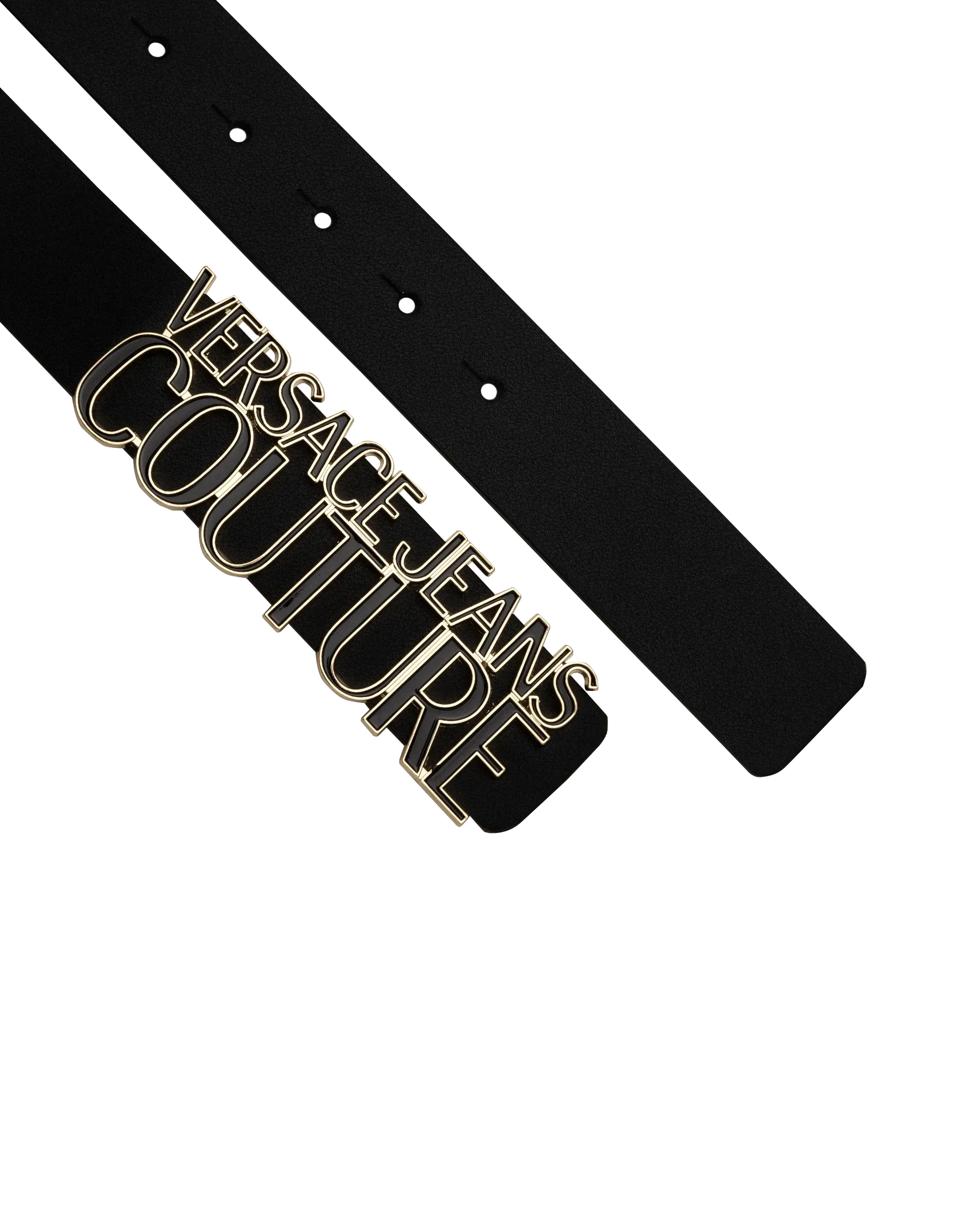 Premium Genuine Leather Belt with Gold Trim Logo - Stylish & Durable for Men's Fashion, Office Wear & Casual Outfits