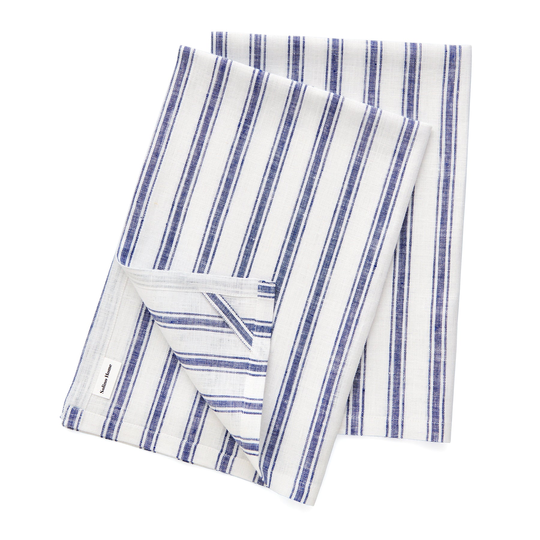 Premium Capri Ticking Stripe Kitchen Towels Set of 2 - Absorbent & Durable Cotton Dish Towels for Drying Dishes, Cleaning Countertops & Kitchen Decor