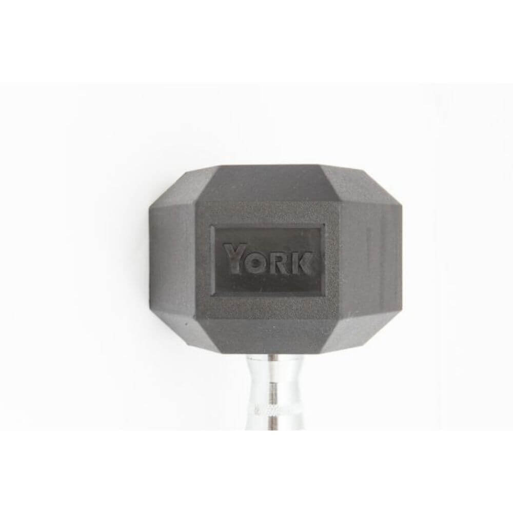 York Barbell Rubber Hex Dumbbell Sets - Premium Weight Training Equipment for Home & Gym Use - Perfect for Strength Training, CrossFit, and Fitness Workouts