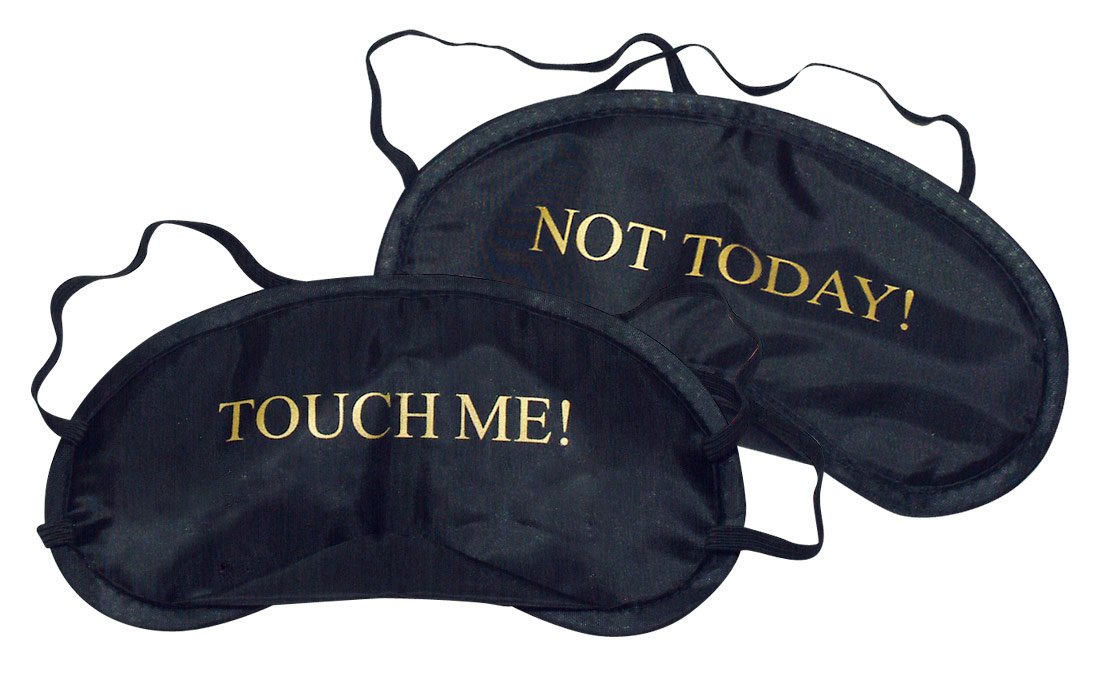 You2Toys Black Satin Opaque Sleep Mask for Women & Men - Soft Comfortable Eye Cover for Travel, Nap & Night Sleep