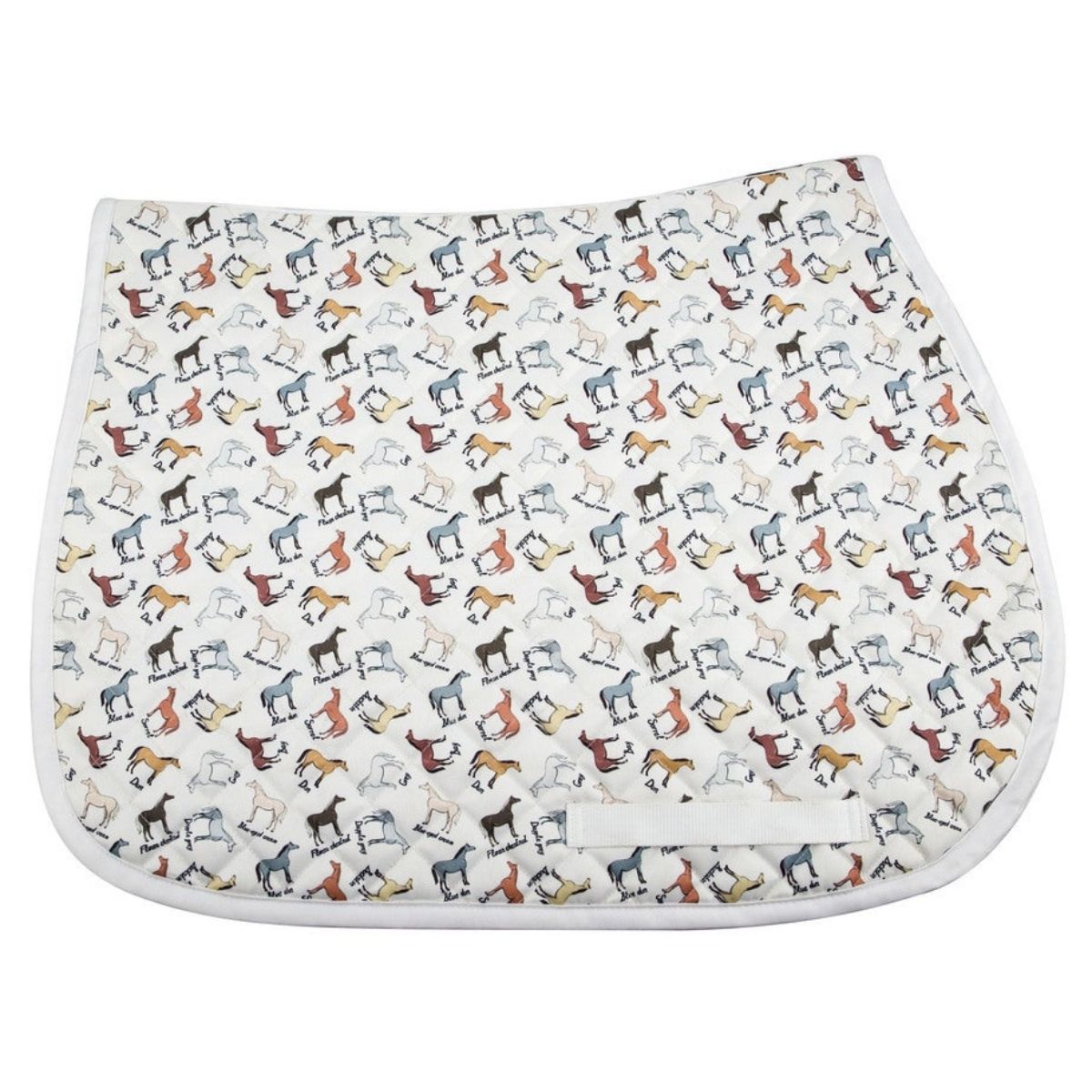 Premium Horse Saddle Pad - Breathable & Washable Equestrian Riding Pad for Dressage, Jumping & Trail Riding - Novelty Pony Design for Comfort & Style