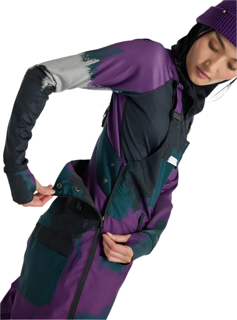 Burton Women's Avalon Stretch 2L Waterproof Bib Snow Pants 2025 - Insulated Winter Ski Pants for Women - Perfect for Skiing, Snowboarding & Cold Weather Outdoor Activities