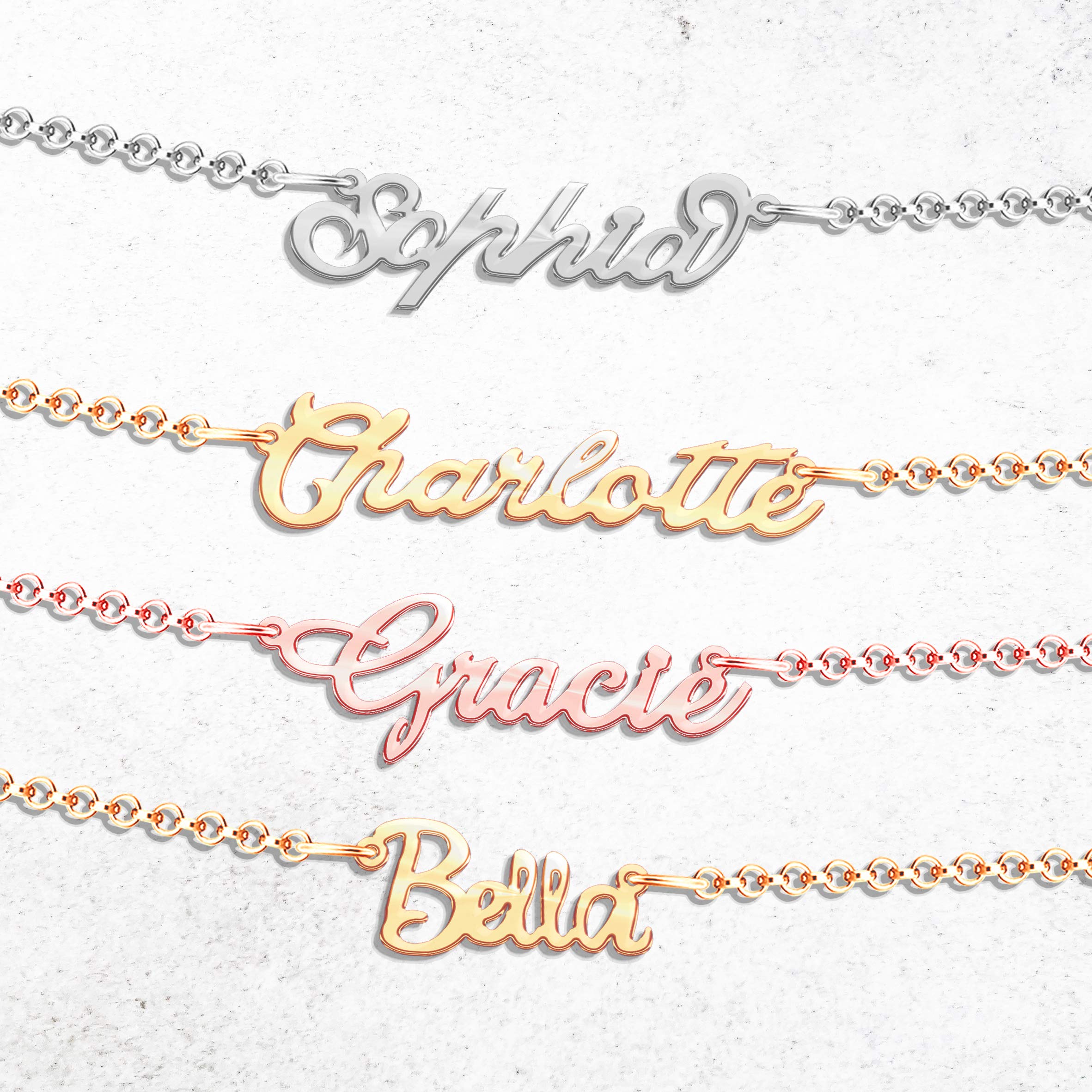 Custom Personalized Name Necklace in Sterling Silver - Perfect for Gifts, Anniversaries & Special Occasions