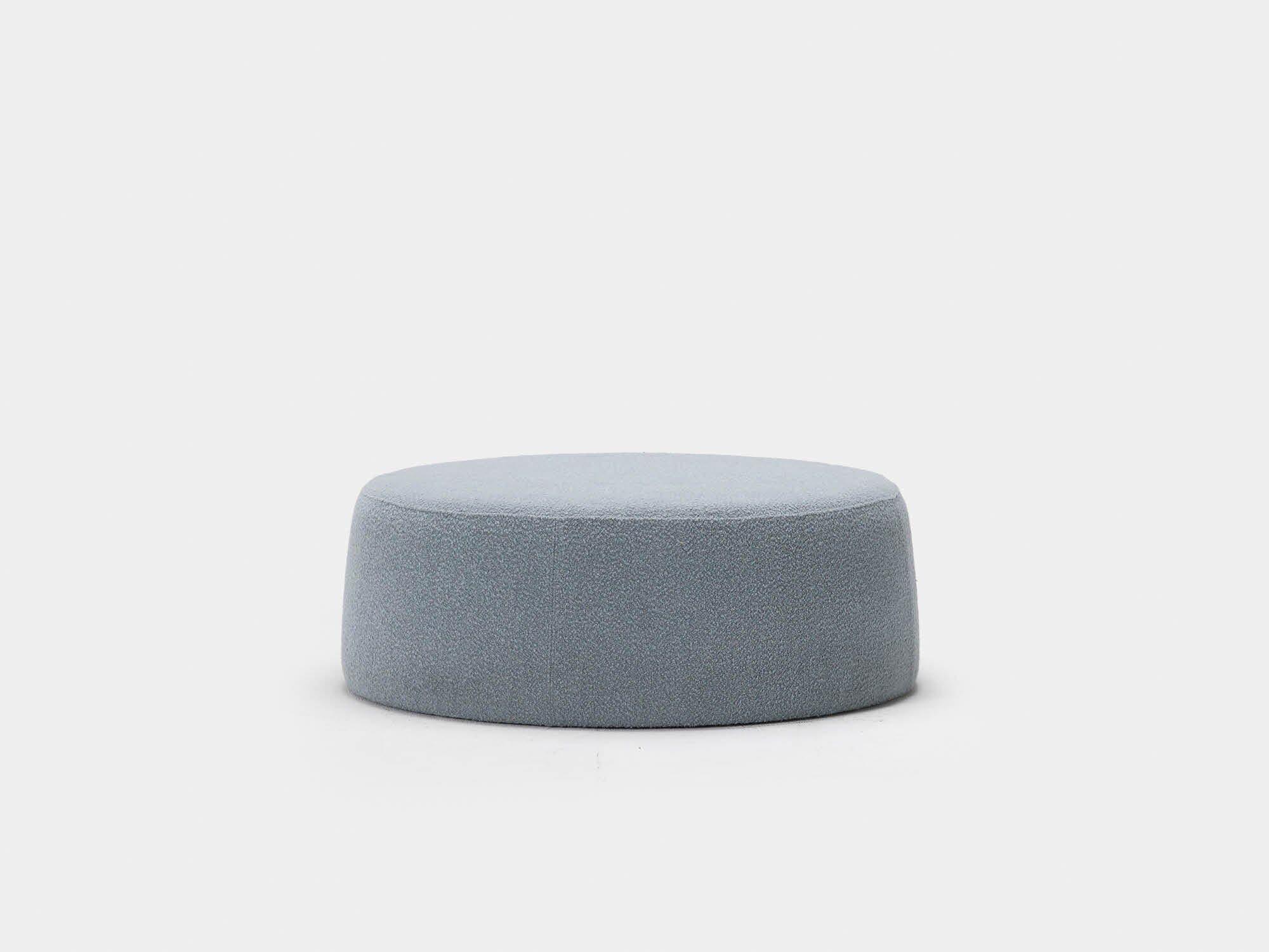 Johanna Ottomans - Modern Round Storage Ottoman with Tufted Top, Soft Velvet Fabric, Sturdy Wooden Legs - Perfect for Living Room, Bedroom, or Home Office