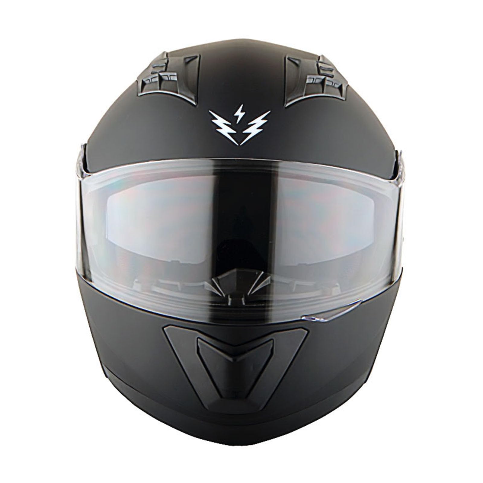 1Storm Modular Full Face Motorcycle Helmet with Dual Visor Sun Shield & LED Tail Light - Bluetooth Compatible (Matte Black) - Ideal for Commuting, Touring & Adventure Riding