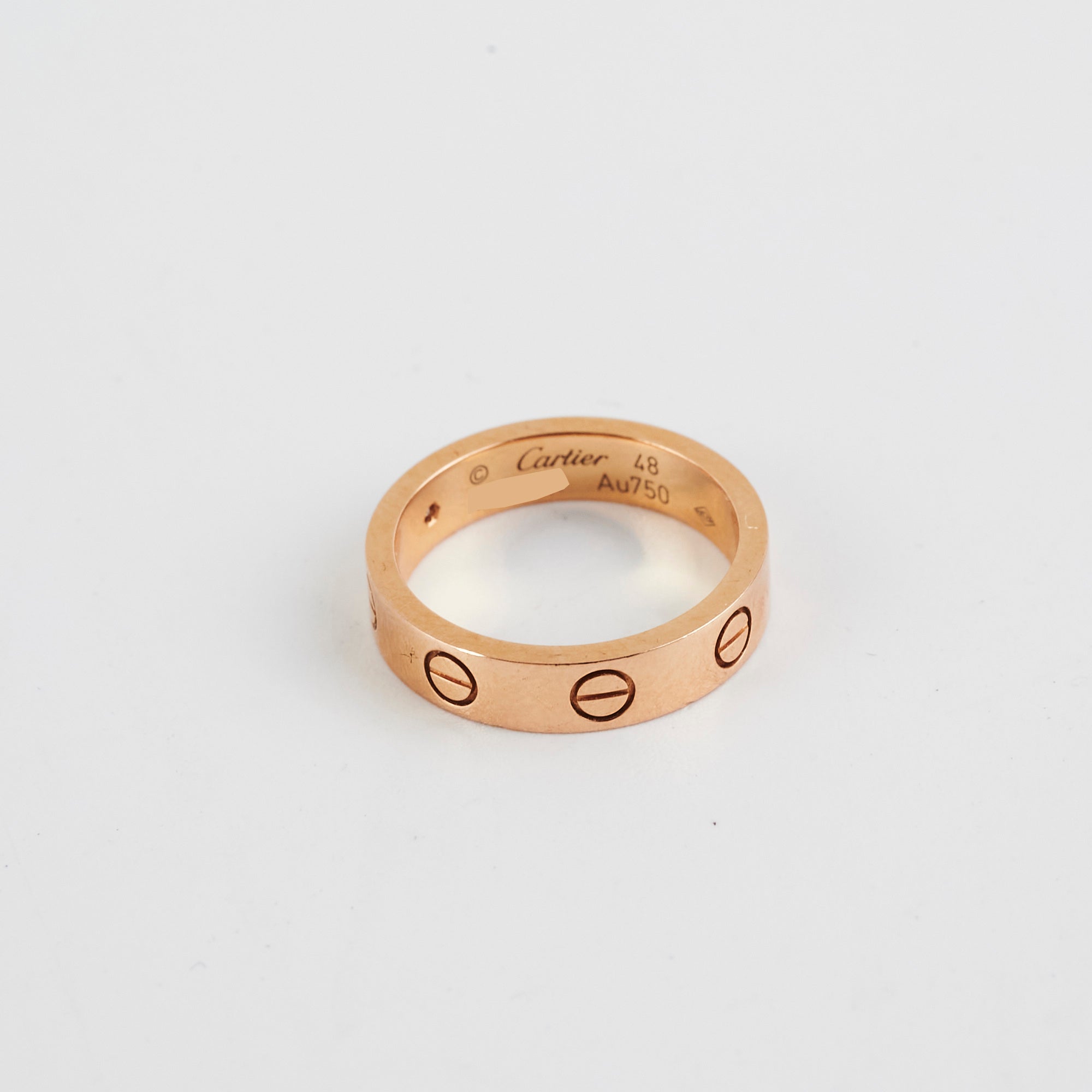 Cartier Love Wedding Band - 1 Diamond Ring Size 48 for Women | 18K Gold Bridal Jewelry | Perfect for Engagement, Anniversary & Special Occasions