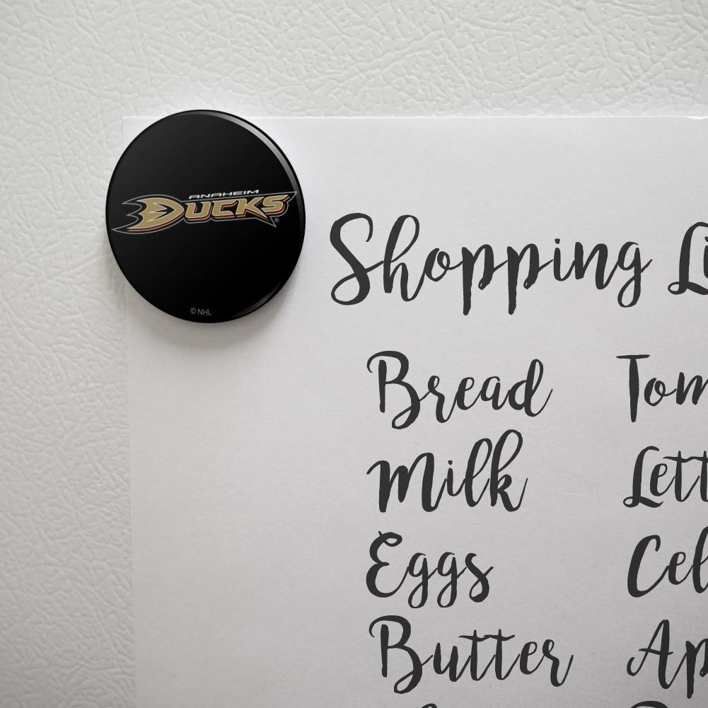 Anaheim Ducks NHL Logo Refrigerator Magnet - Strong Magnetic Locker & Kitchen Decor for Hockey Fans - Perfect for Fridge, Office, Locker Room & Home Decor