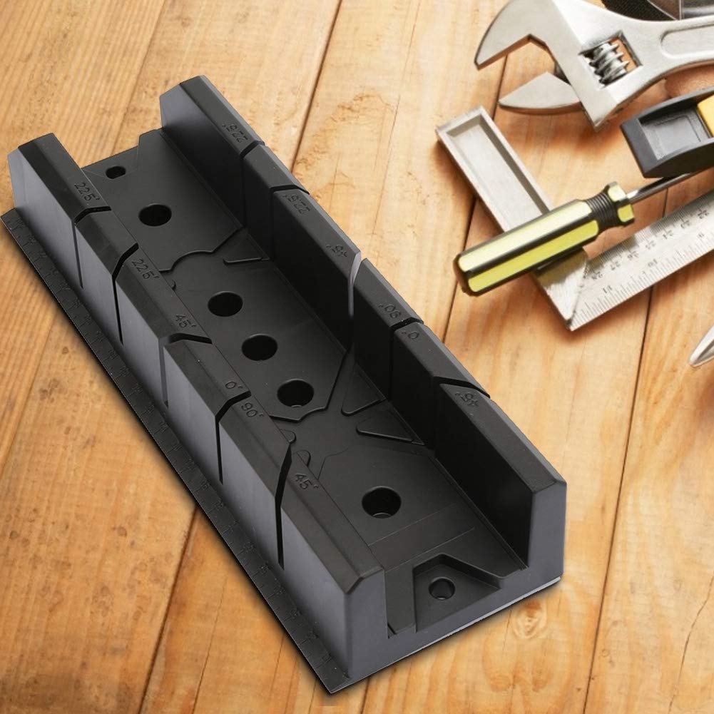 Wood Miter Saw Box - 0/22.5/45/90 Degree Cutting Tool for Woodworking & Gypsum
