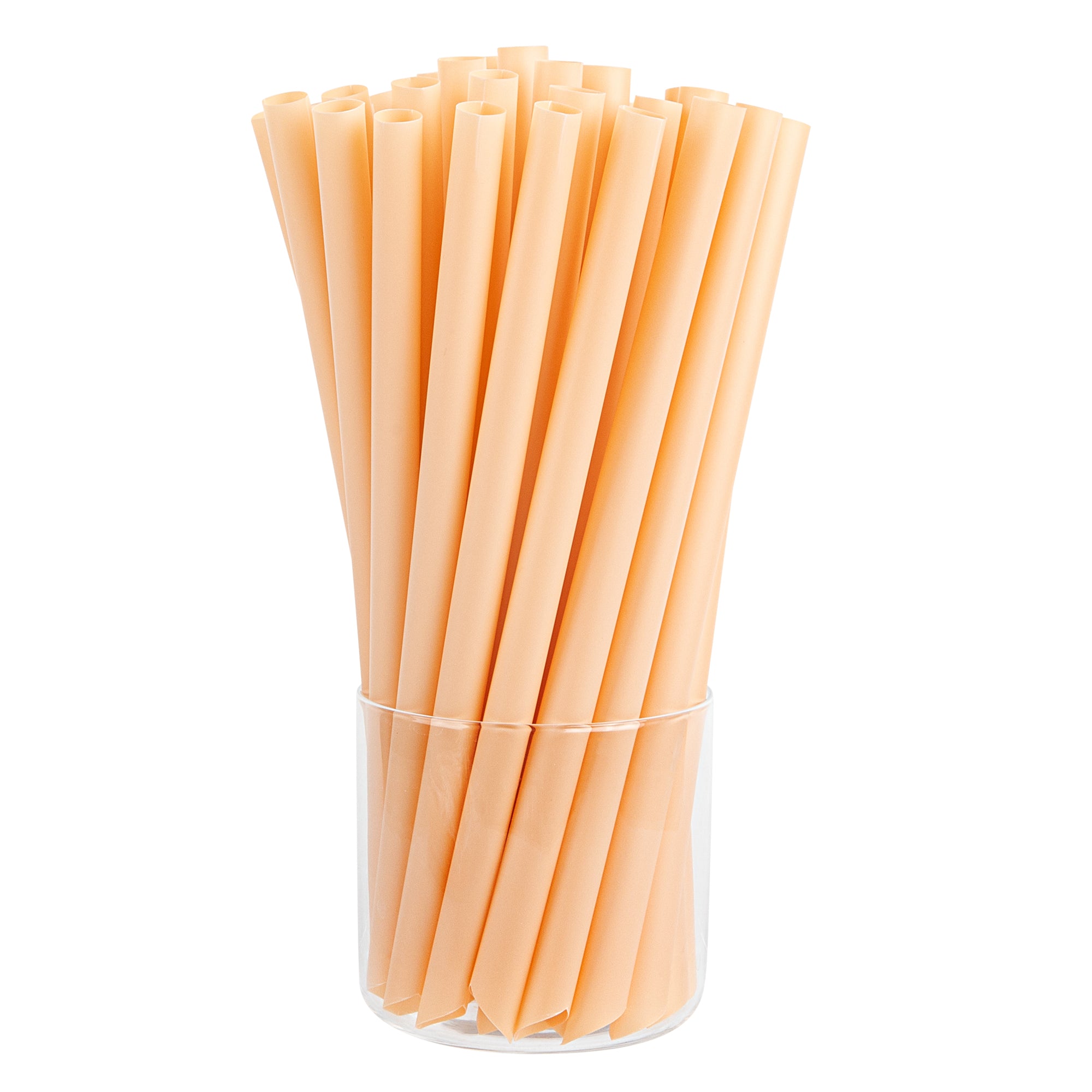 Eco-Friendly Extra Wide PLA Boba Straws - Compostable, Pointed Tip, 9