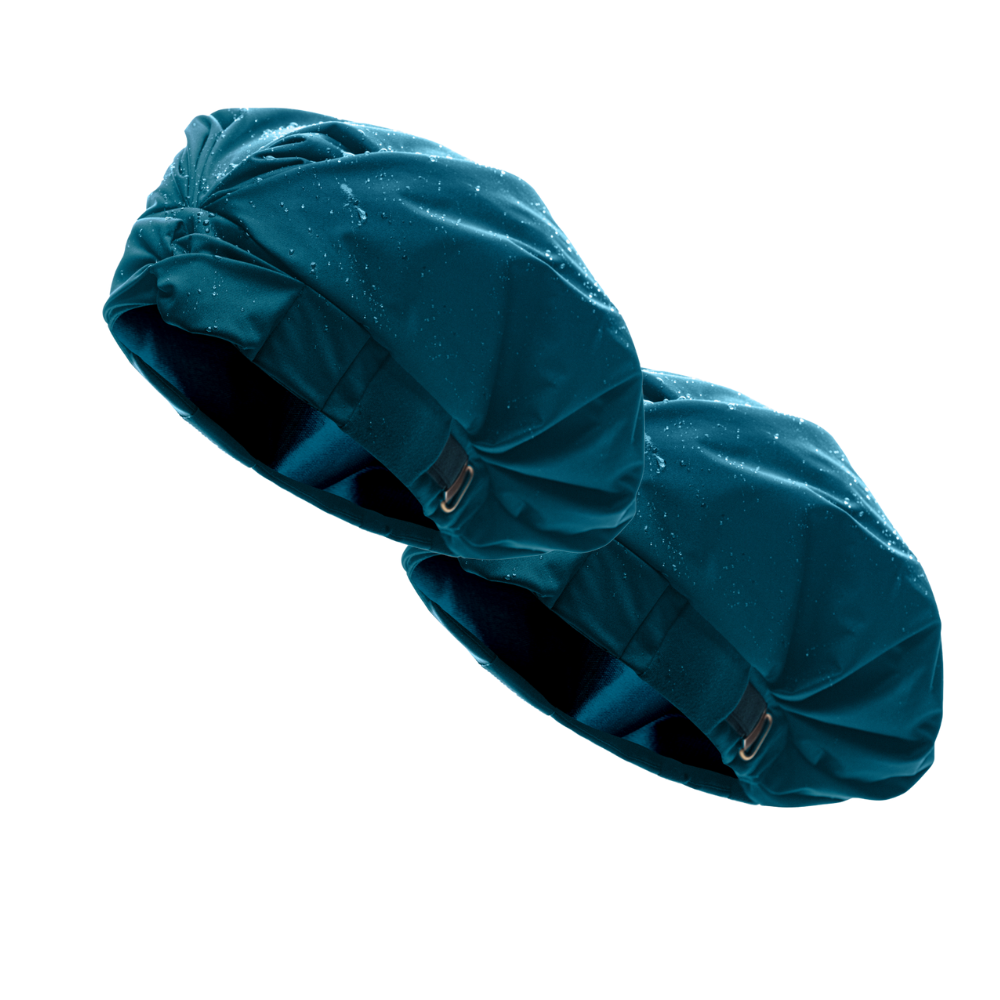 Hairbrella Satin Lined Shower Cap XL - 2 Pack | Extra Large Waterproof Shower Cap for Women & Men | Soft Satin Lining Protects Hair | Perfect for Bathing, Swimming & Salon Visits