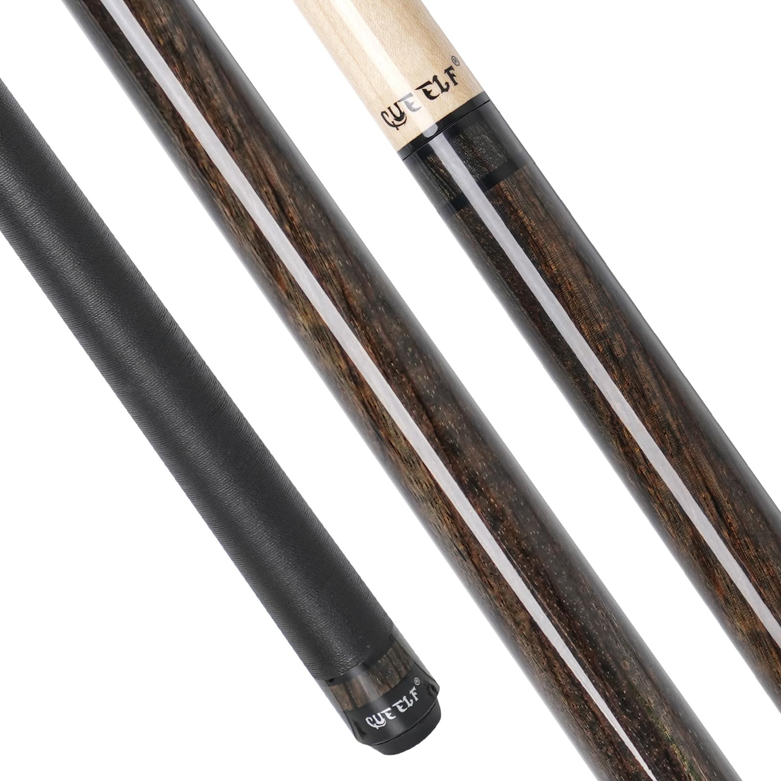 Heavy Hitter 3-Piece Jump Break Pool Cue Stick - 23oz Zebra Wood Professional Billiard Cue for Powerful Breaks & Jump Shots | Perfect for Tournament Play & Home Pool Tables