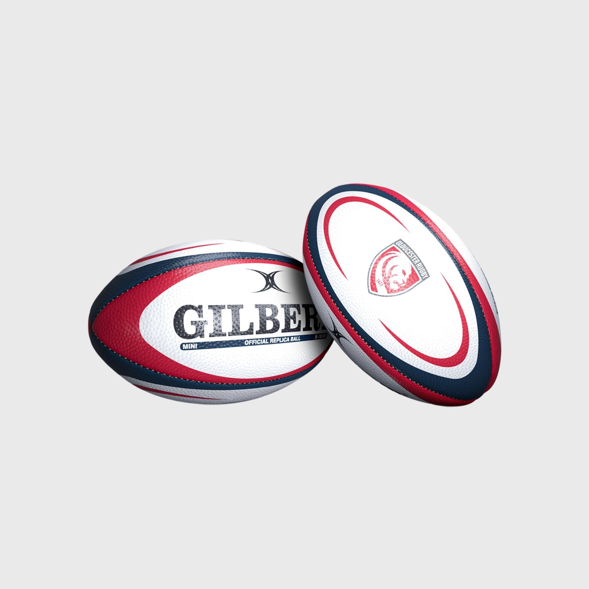 Gilbert Gloucester Replica Mini Rugby Ball - Official Size Collectible - Perfect for Rugby Fans, Sports Memorabilia, Gifts & Game Day Decor