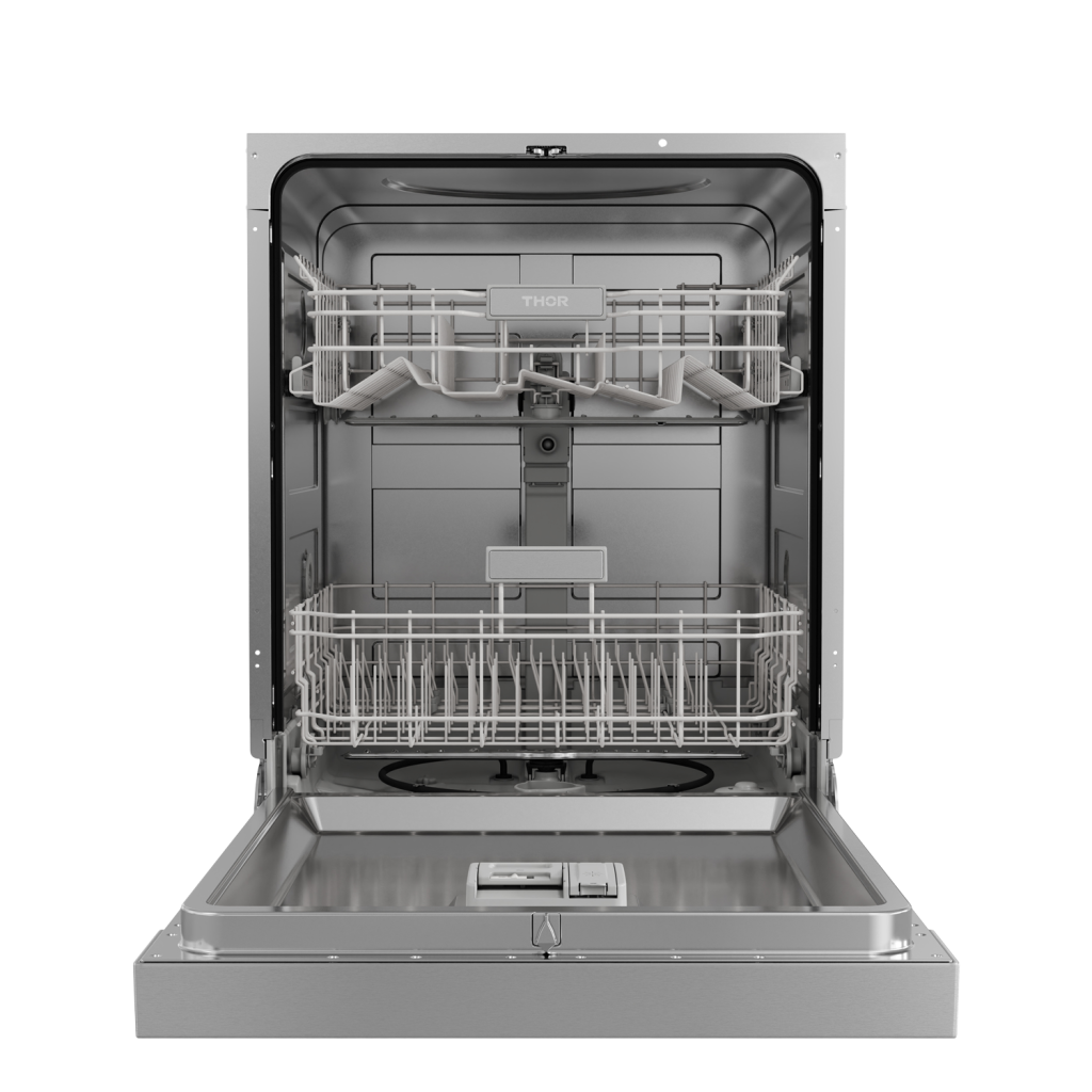 THOR Kitchen 24 Inch Built-In Dishwasher - Stainless Steel (Model ADW24PF) - Perfect for Small Kitchens, Apartments & Modern Homes