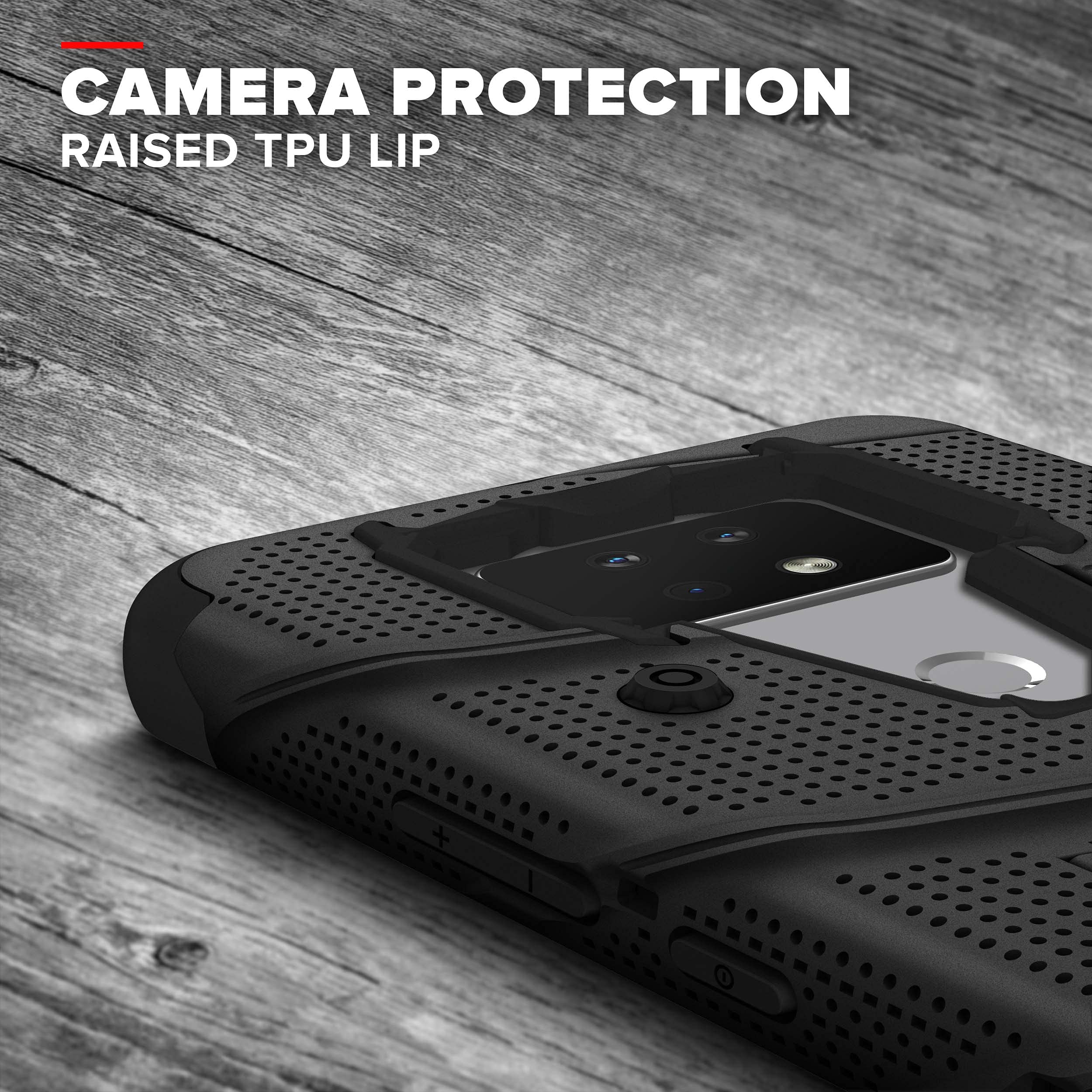 ZIZO Bolt Cricket Ovation 2 Case with Kickstand - Black for Sports Protection