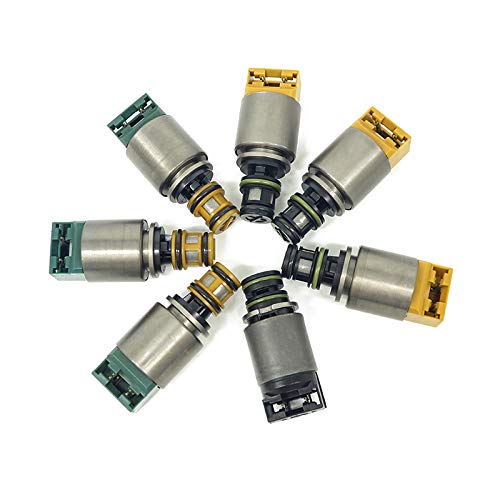 7PCS Transmission Solenoid Valves Kit Set - Compatible with 2004-up BMW & Ford 6HP19/6HP26/6HP32 (ZF6HP19/ZF6HP26) - Smooth Gear Shifting Solution for Automatic Transmission Repair & Maintenance