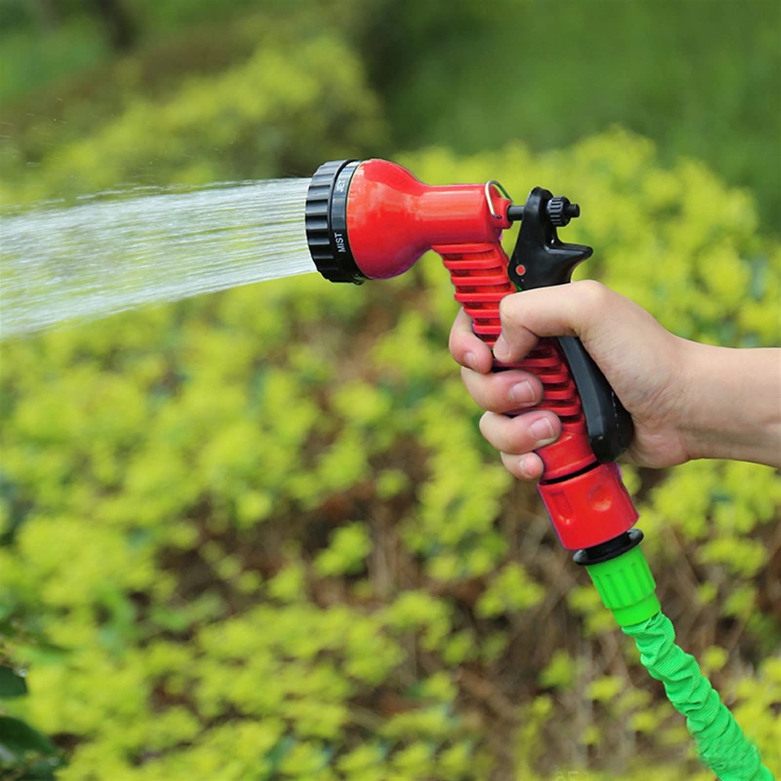 **Xiaohu Adjustable High Pressure Garden Hose Nozzle - 8 Mode Water Spray Gun for Car Washing, Plant Watering, Lawn Sprinkling & Outdoor Cleaning (Blue, 1-Pack)**